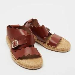 Chloe o1y0825 Ankle Straps Sandals in Brown Size US 12 / IT 42 - 4 Thumbnail