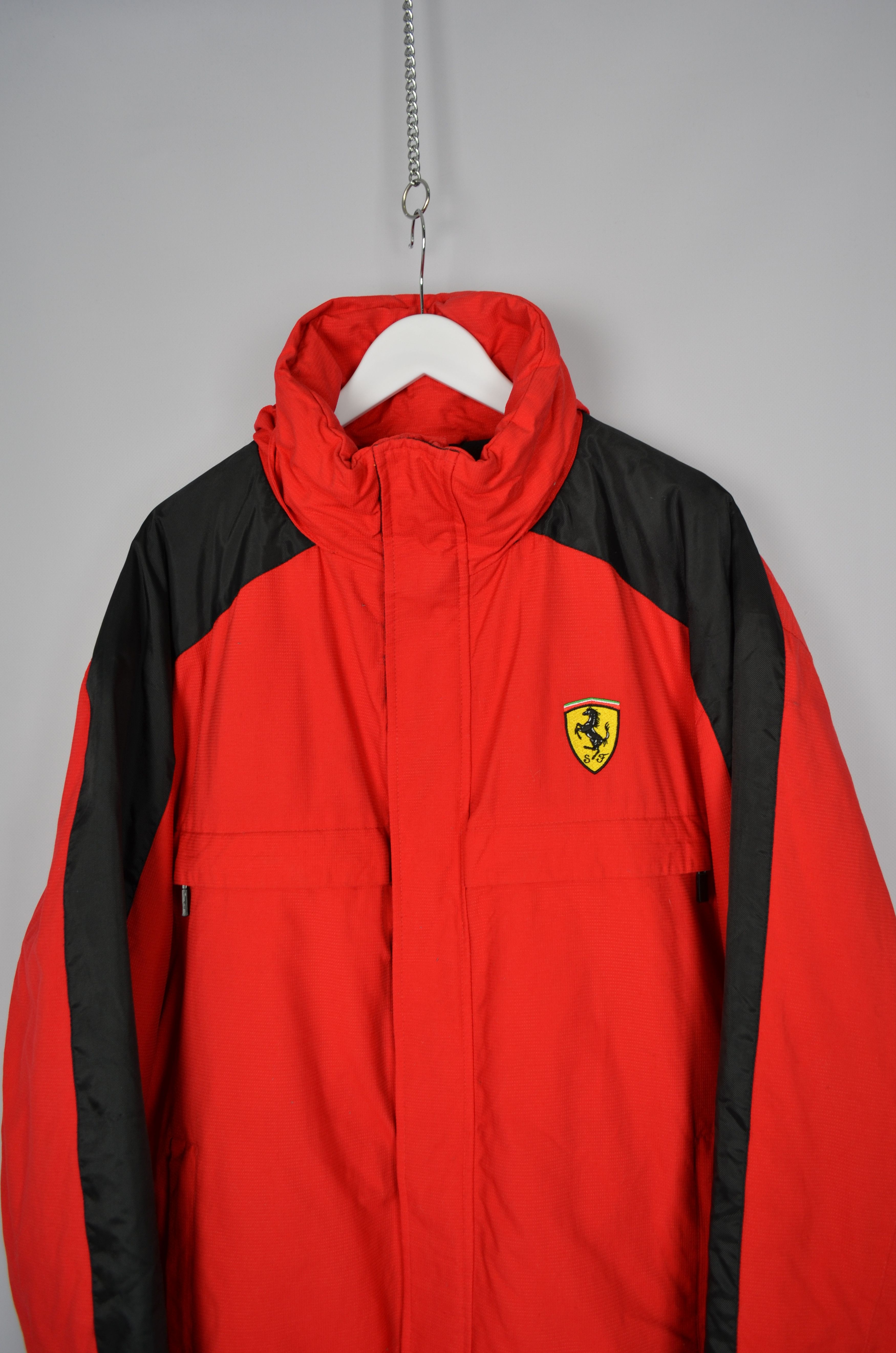 Ferrari Vintage Ferrari Racing Hooded Full Zip Red Logo Jacket XXL Size US XXL / EU 58 / 5 - 2 Thumbnail