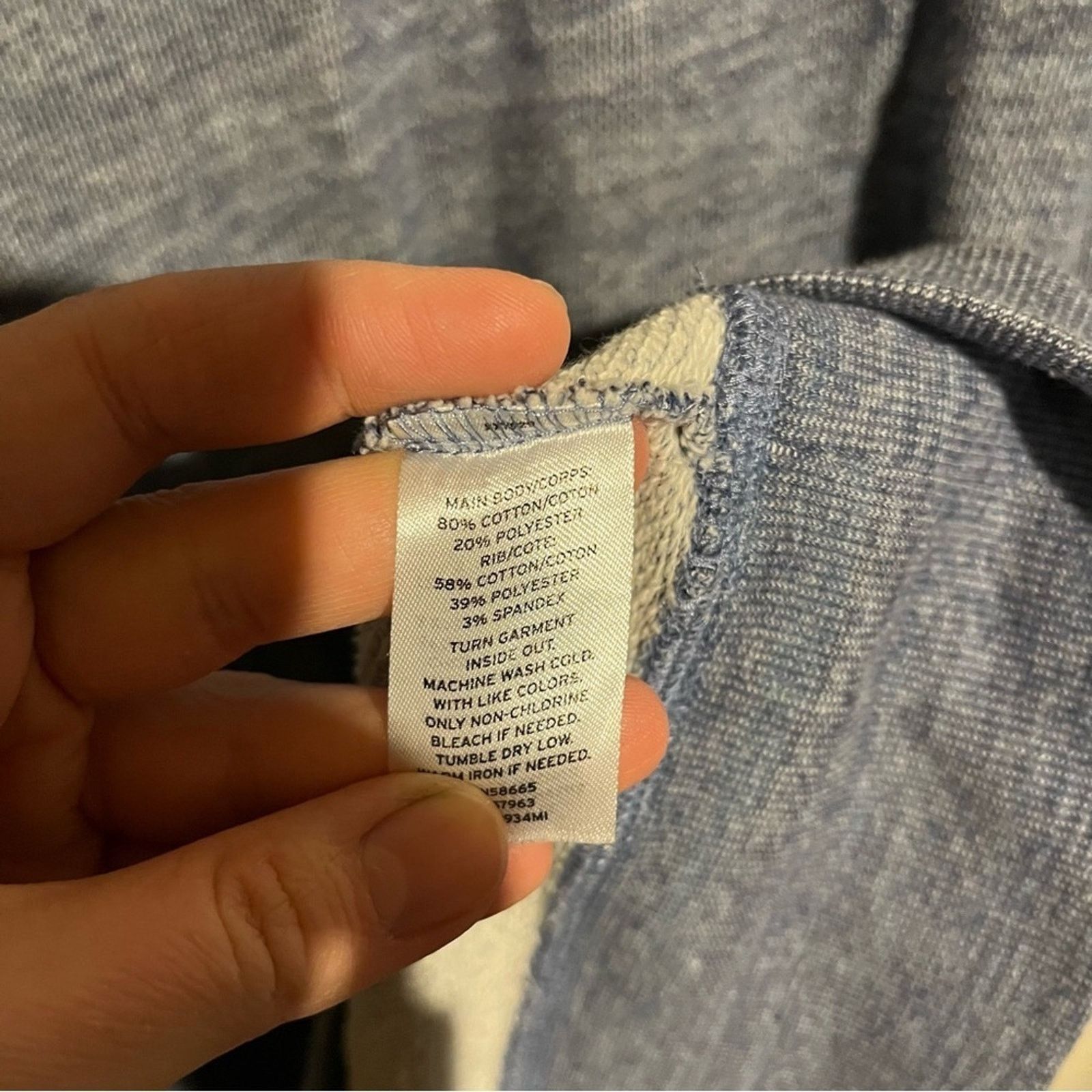 Other Caslon Size L Knit Blue Longline Raglan Tunic Sweatshirt Size L / US 10 / IT 46 - 6 Thumbnail
