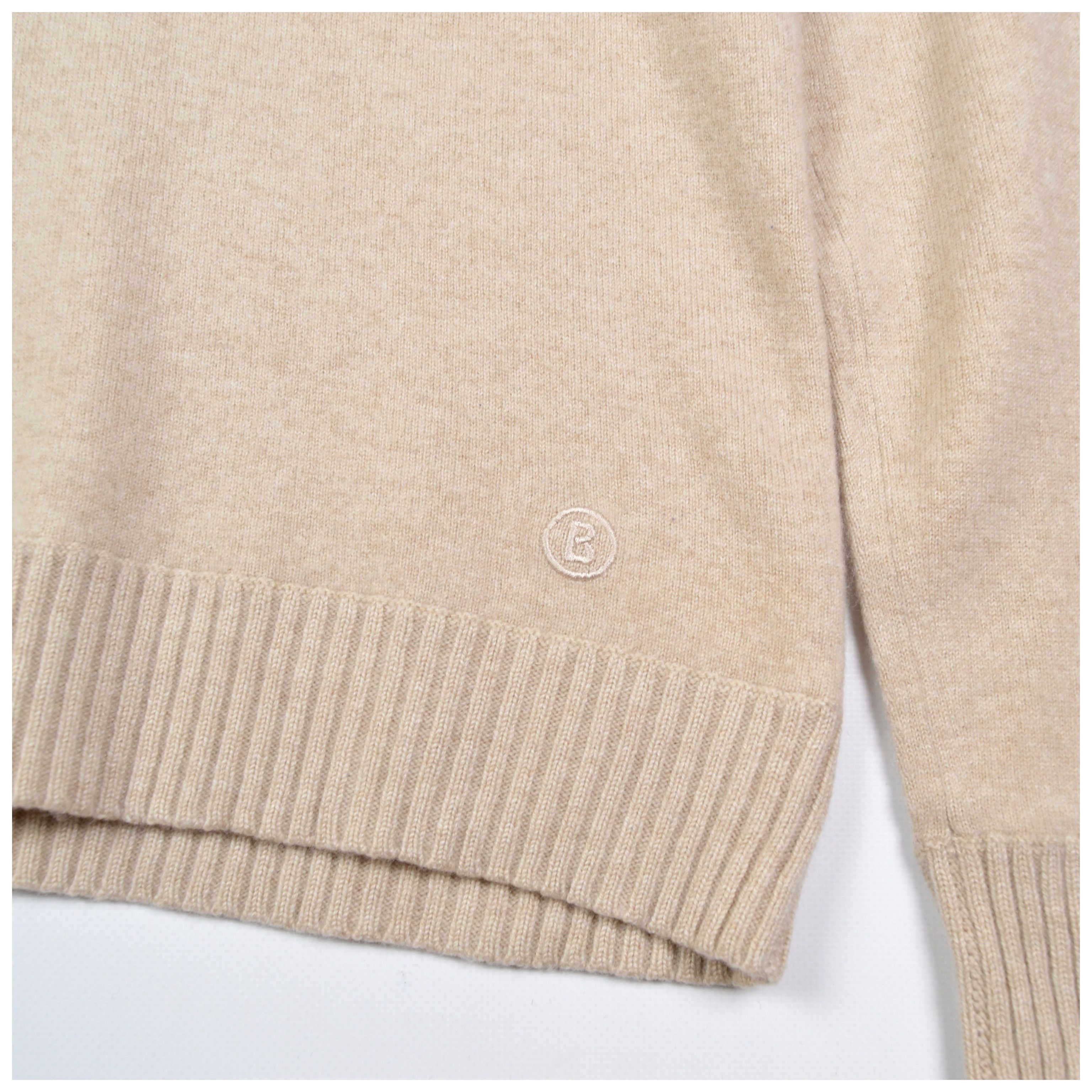 Bogner Bogner Cashmere Sweater Beige V-Neck Women's Size US12 Size XL / US 12-14 / IT 48-50 - 9 Thumbnail