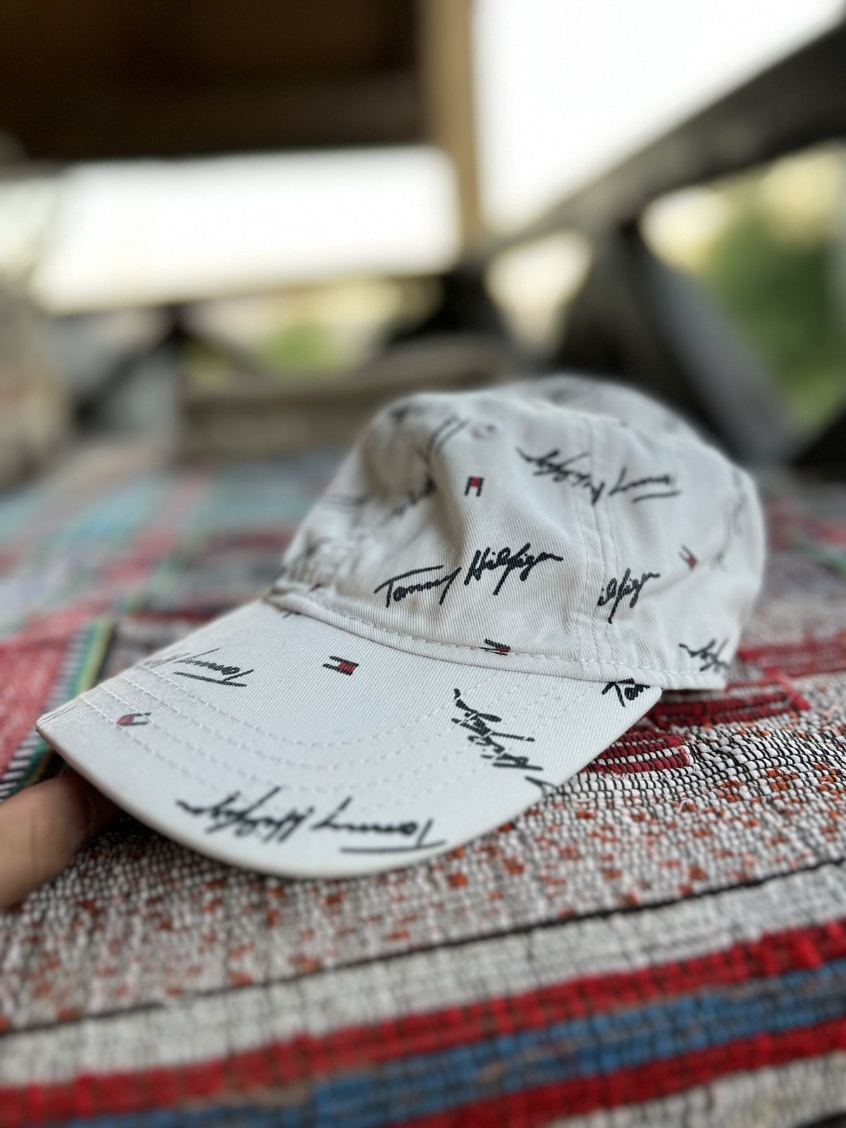 Tommy Hilfiger ⚡ Vintage Tommy Hilfiger White Cap – One Size Size ONE SIZE - 1 Thumbnail