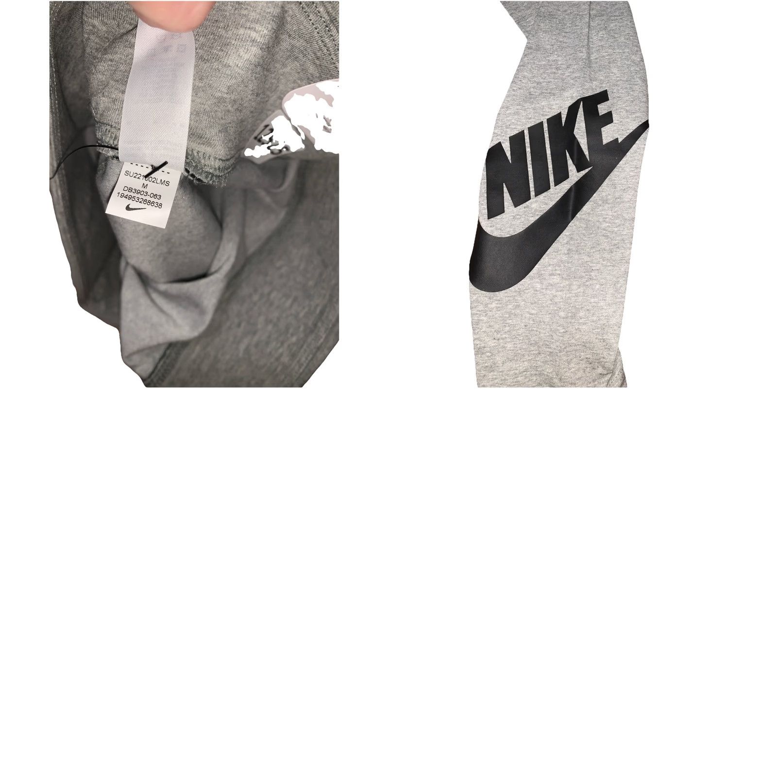 Nike Nike Leggings Women’s Medium NWT12525 Logo Tight Fit Regular Length-Gray Slim Ankle Pul On Elastic Waist Running Yoga Gym Transformation Size 32" / US 10 / IT 46 - 8 Thumbnail