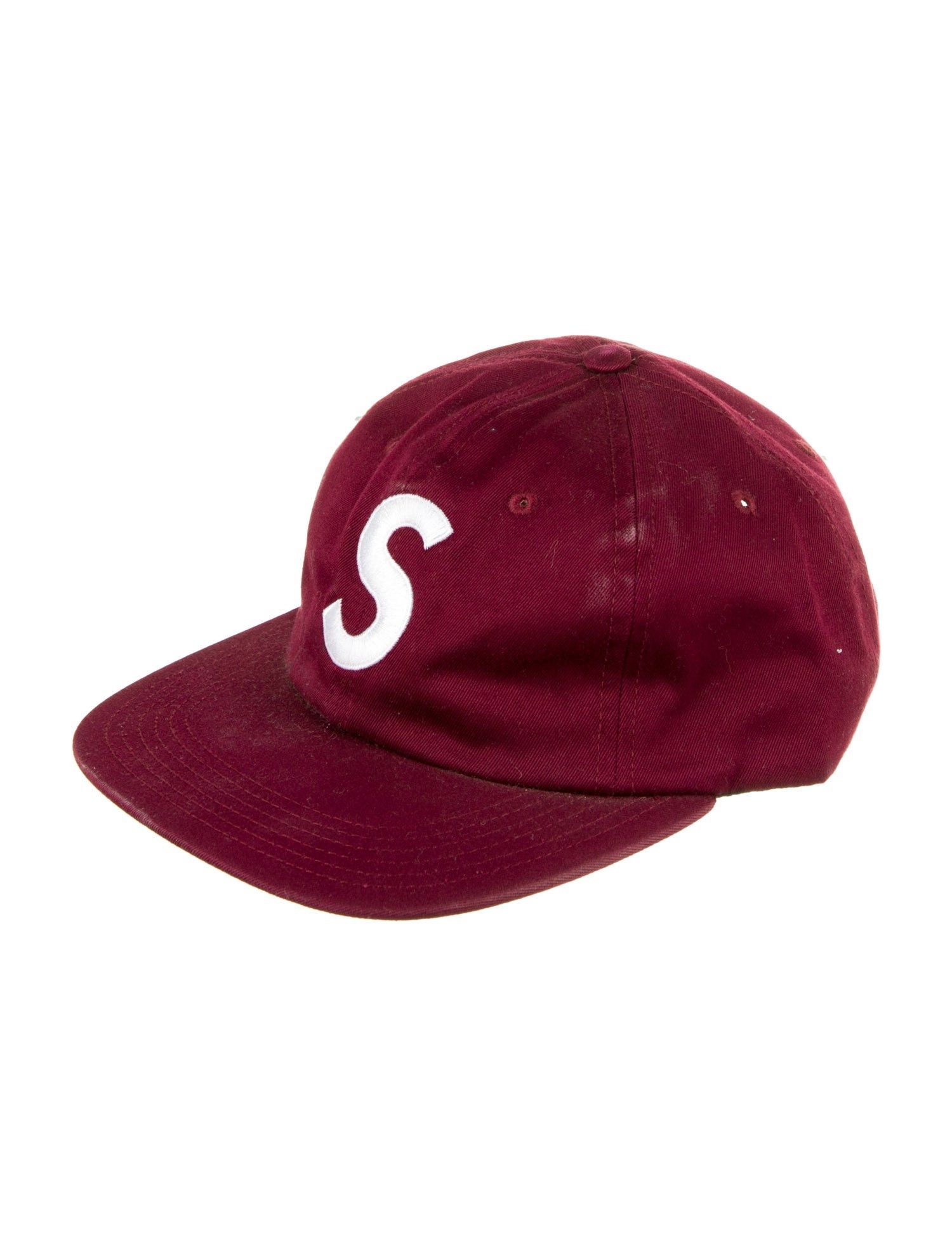 Supreme Supreme Burgundy S Logo Hat Rare Size ONE SIZE - 1 Thumbnail