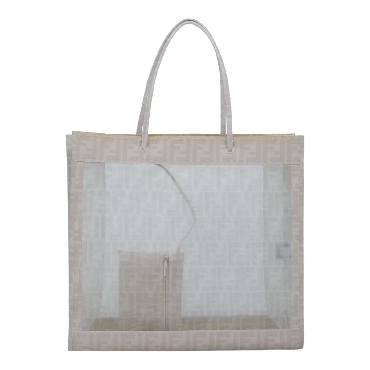 Fendi Zucca Beige Canvas Tote Bag (Pre-Owned) Size ONE SIZE - 1 Thumbnail