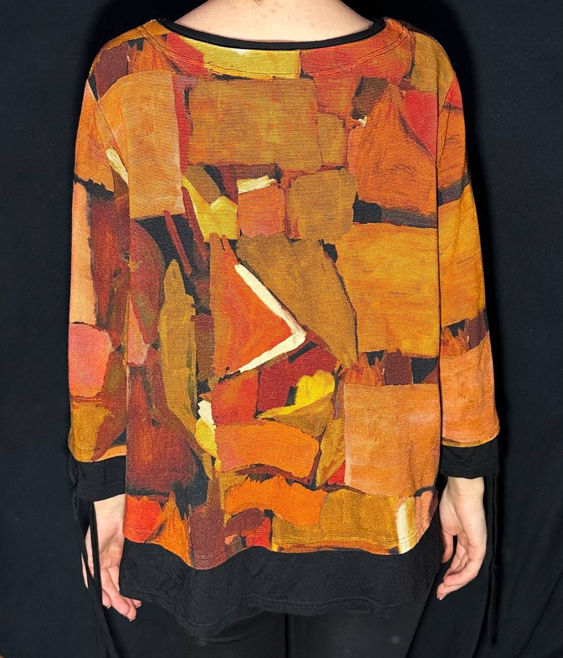 Vintage Jean Marc Philippe JMP shirt top Made in France geometric Size L / US 10 / IT 46 - 4 Thumbnail
