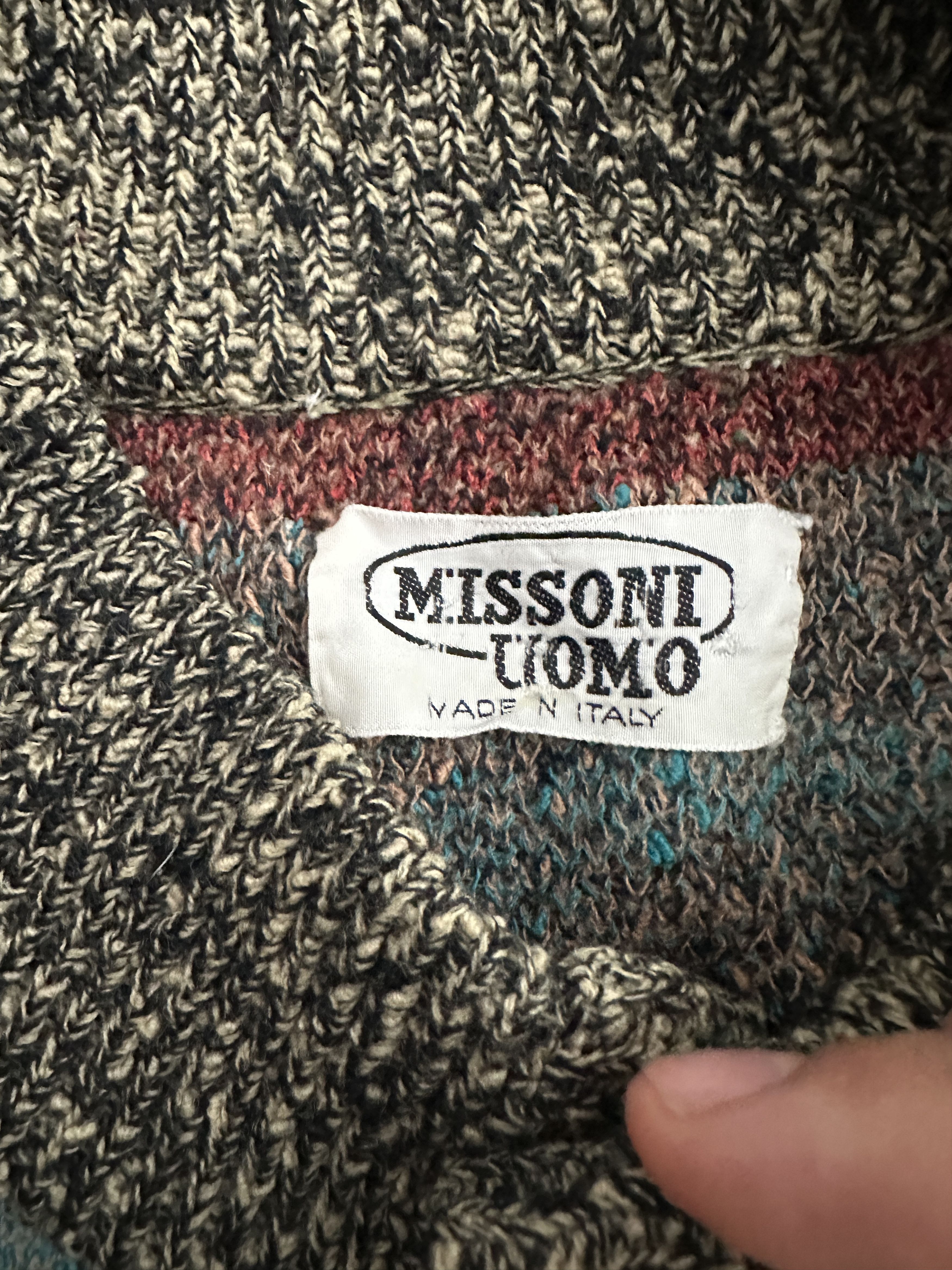 Missoni Missoni Uomo Cardigan 3D Knit DNA Retro Sweater Size L Size US L / EU 52-54 / 3 - 14 Thumbnail