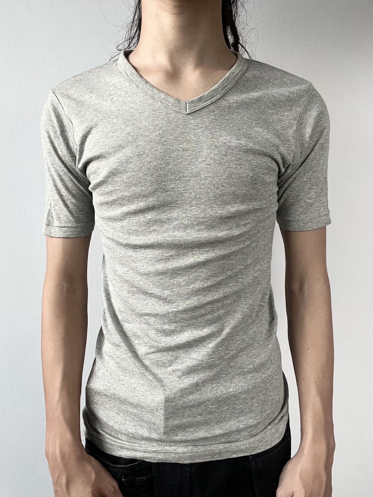 Helmut Lang Helmut Lang Grey Tee Size US M / EU 48-50 / 2 - 2 Thumbnail