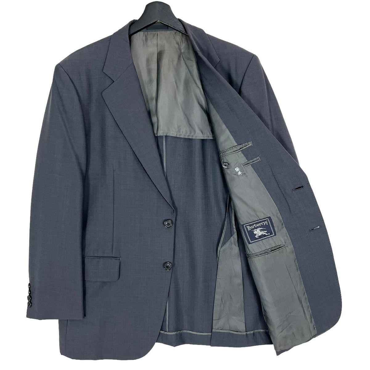 Burberry × Vintage Vintage 90’s Burberrys Wool & Mohair Men’s Blazer Jacket Size US M / EU 48-50 / 2 - 5 Thumbnail