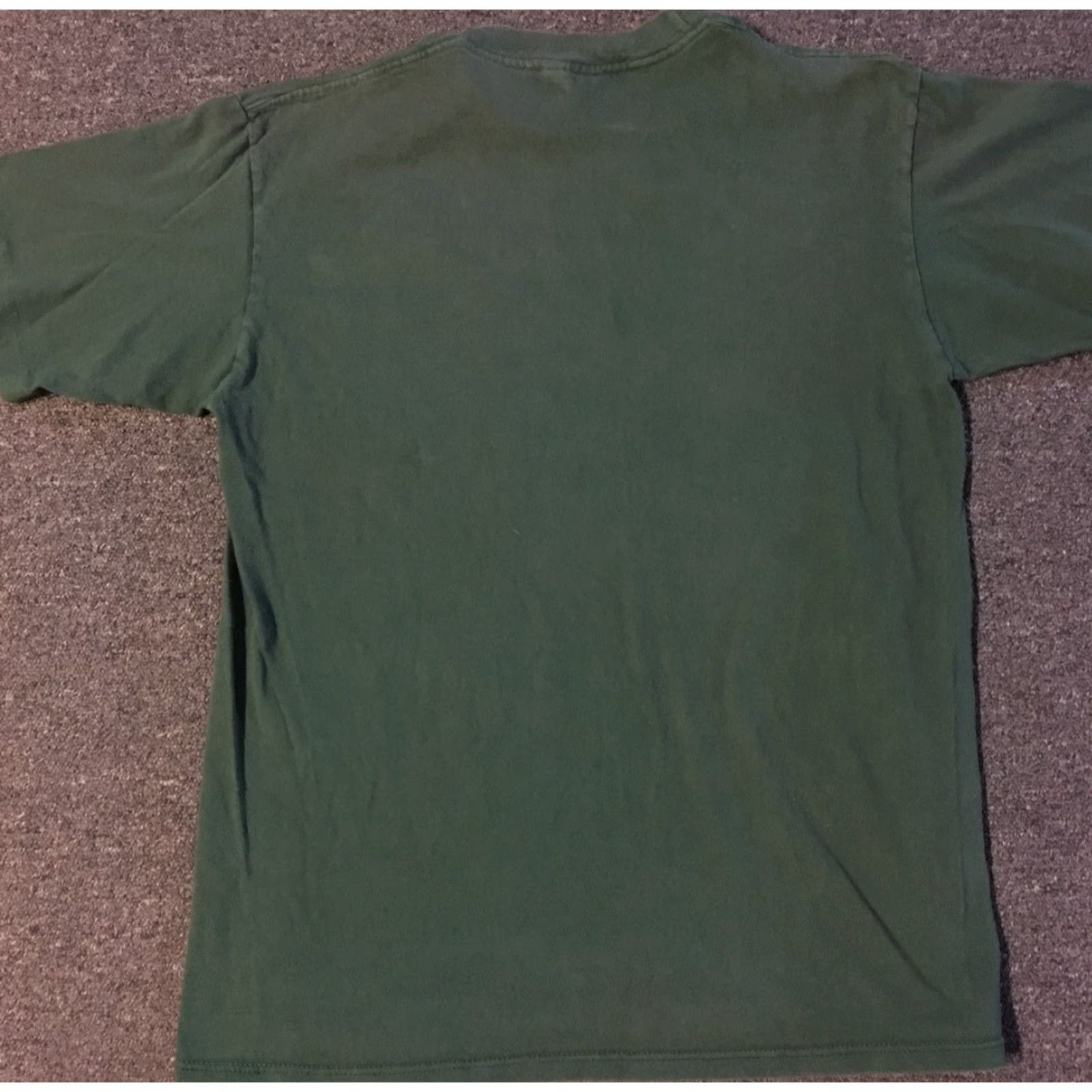 Vintage VINTAGE Tory Construction Worker Shirt Large Green 90s Grunge Punk Tattoo Single Stitch Mens T-Shirt Size US L / EU 52-54 / 3 - 6 Thumbnail