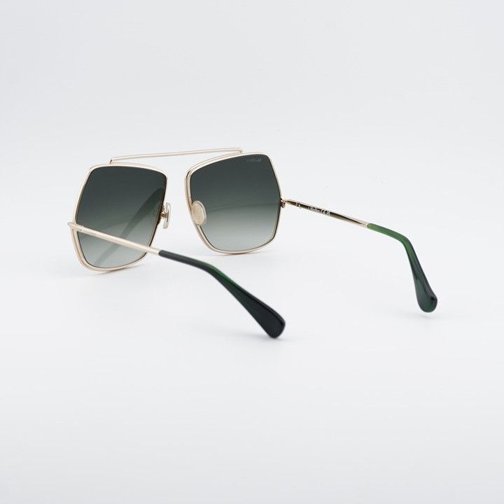 Max Mara Max Mara MM0102 32P Sunglasses Gold Butterfly Frame, Green Size ONE SIZE - 3 Thumbnail