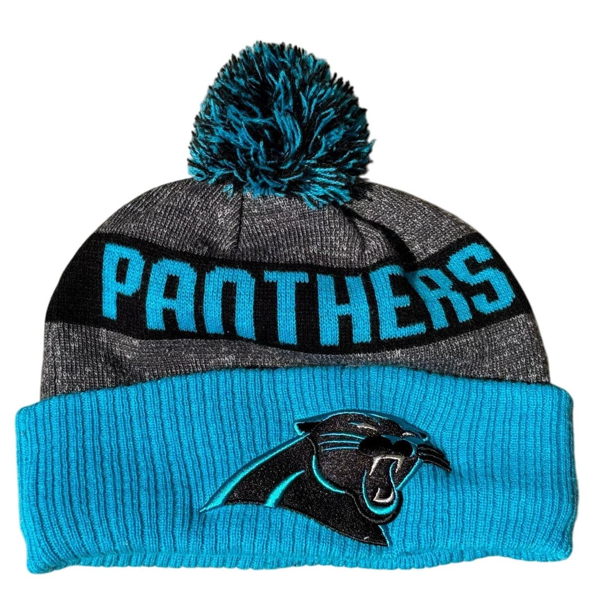 New Era Blue New Era Panthers Beanie Size ONE SIZE - 4 Thumbnail