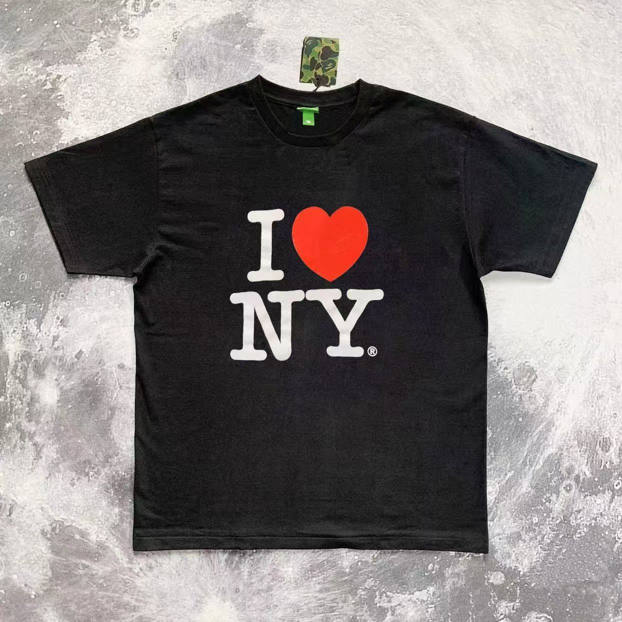 Japanese Brand × Vintage Black washed retro heart pattern loose t-shirt Size US M / EU 48-50 / 2 - 1 Thumbnail
