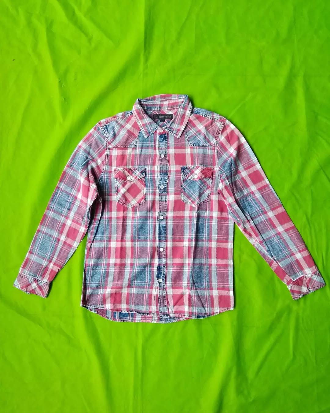 In The Attic × Japanese Brand In The Attic Red Plaid Flanel Shirt Size US M / EU 48-50 / 2 - 2 Thumbnail