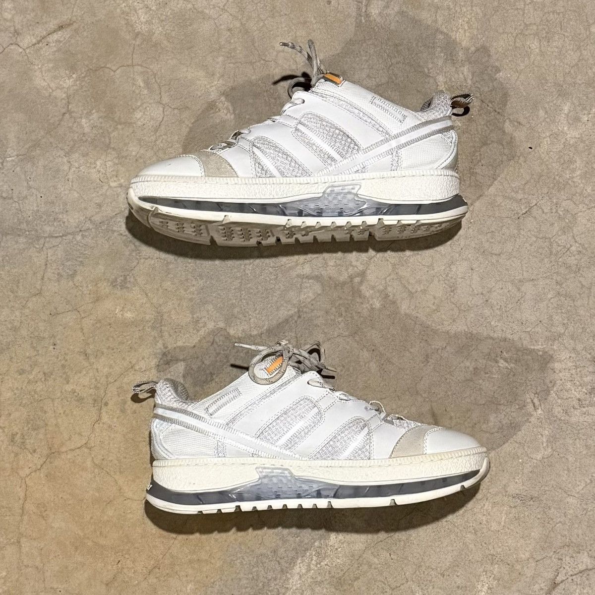 Burberry Burberry Union Mesh Leather Sneakers White US 12 Size US 12 / EU 45 - 4 Thumbnail