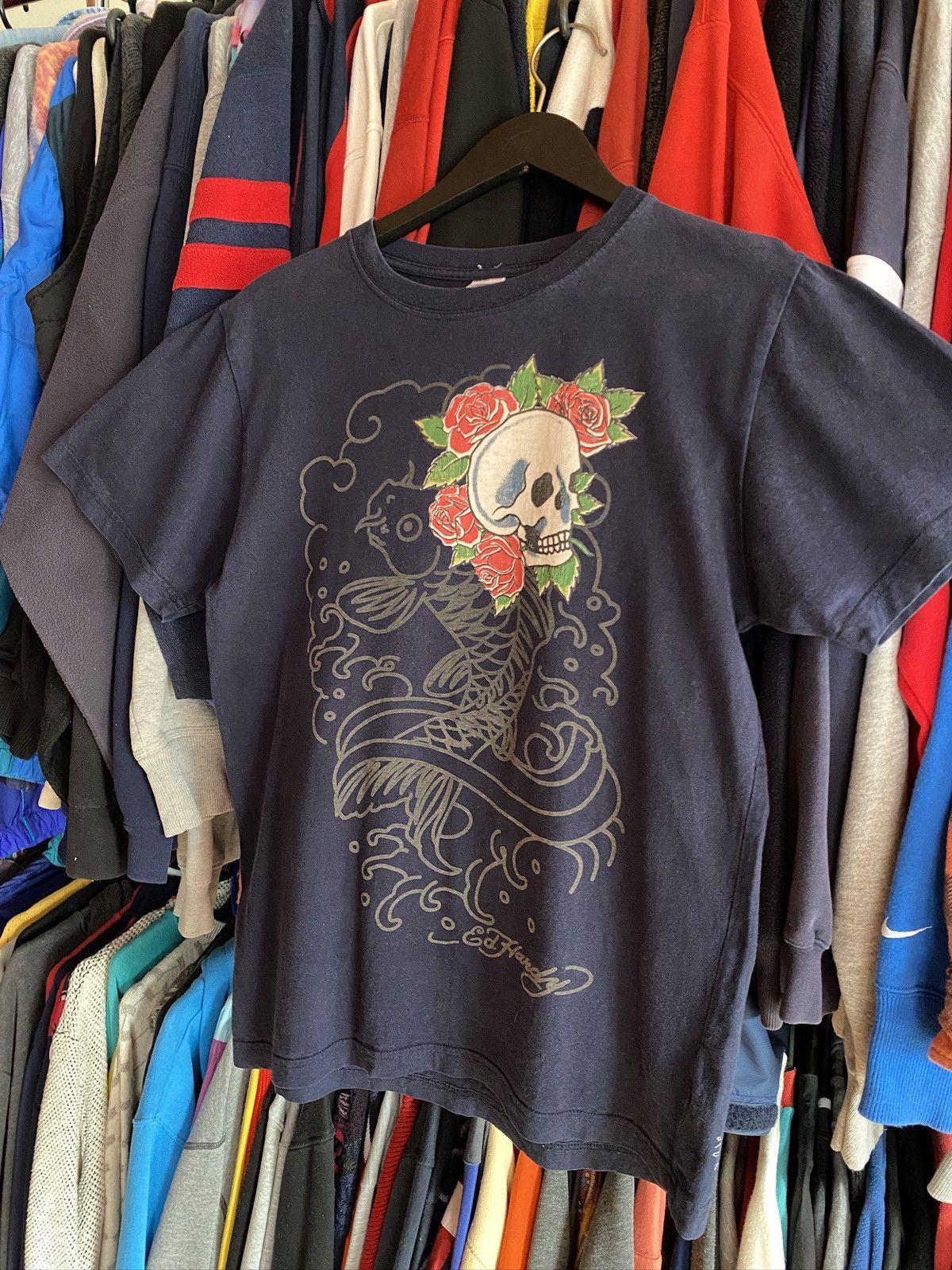 Ed Hardy VINTAGE ED HARDY SKULL BIG LOGO T-shirt Size US M / EU 48-50 / 2 - 2 Thumbnail