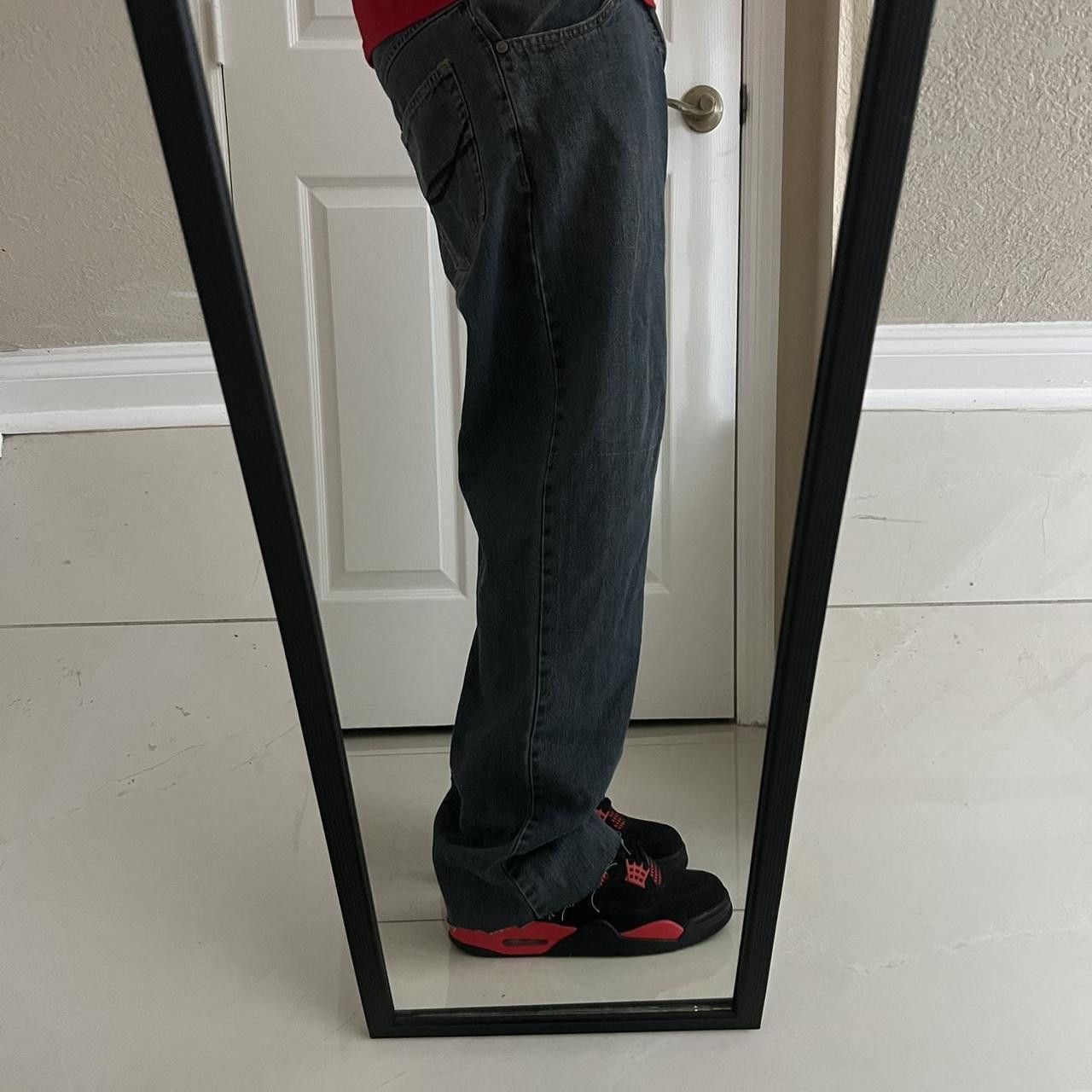 Airwalk Vintage 2000s/Y2K Dark Wash Airwalk Grunge Skater Denim Jeans ! Size US 35 - 2 Thumbnail