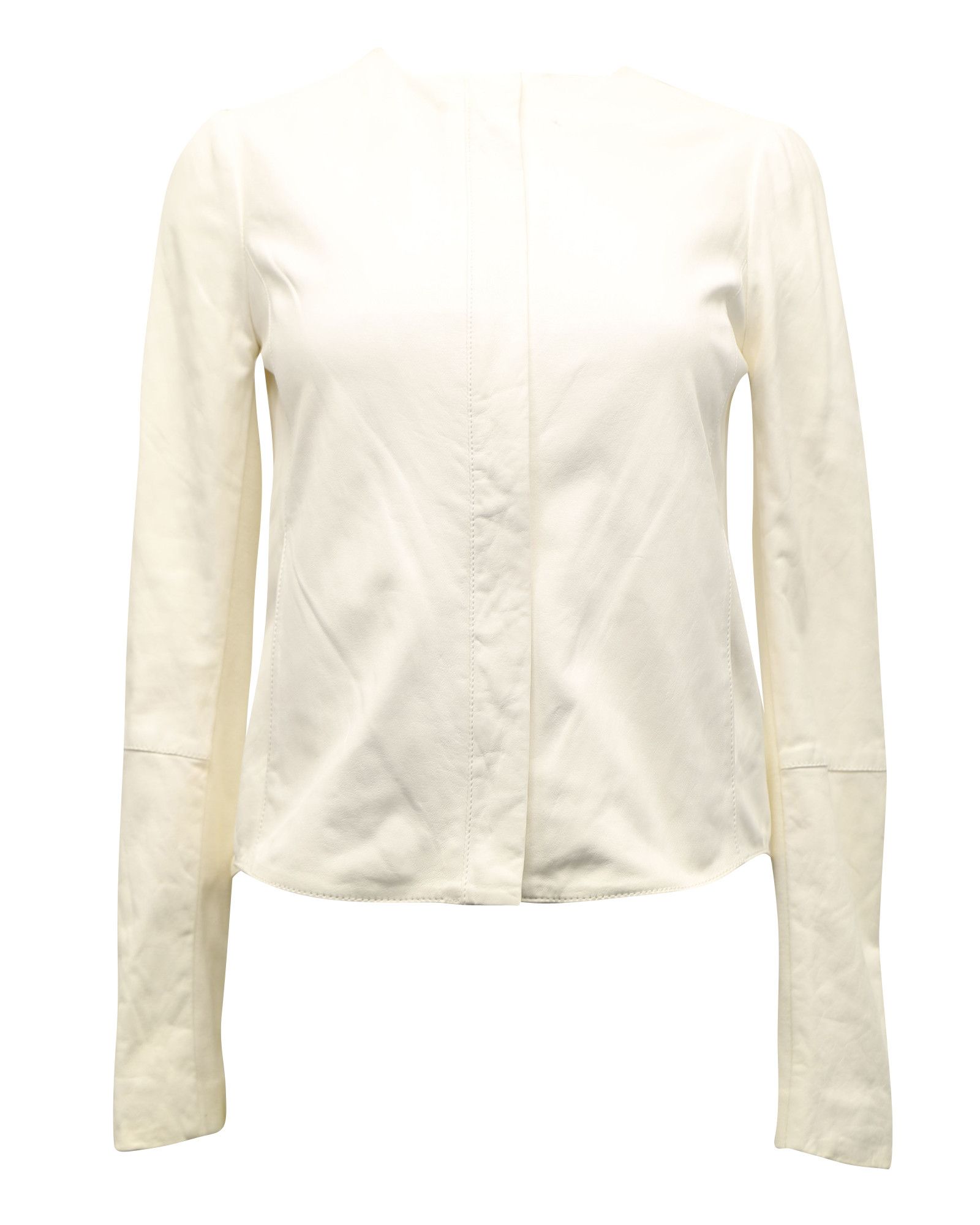 Zimmermann Zimmermann Longsleeve Blouse in White Linen Size XS / US 0-2 / IT 36-38 - 1 Thumbnail