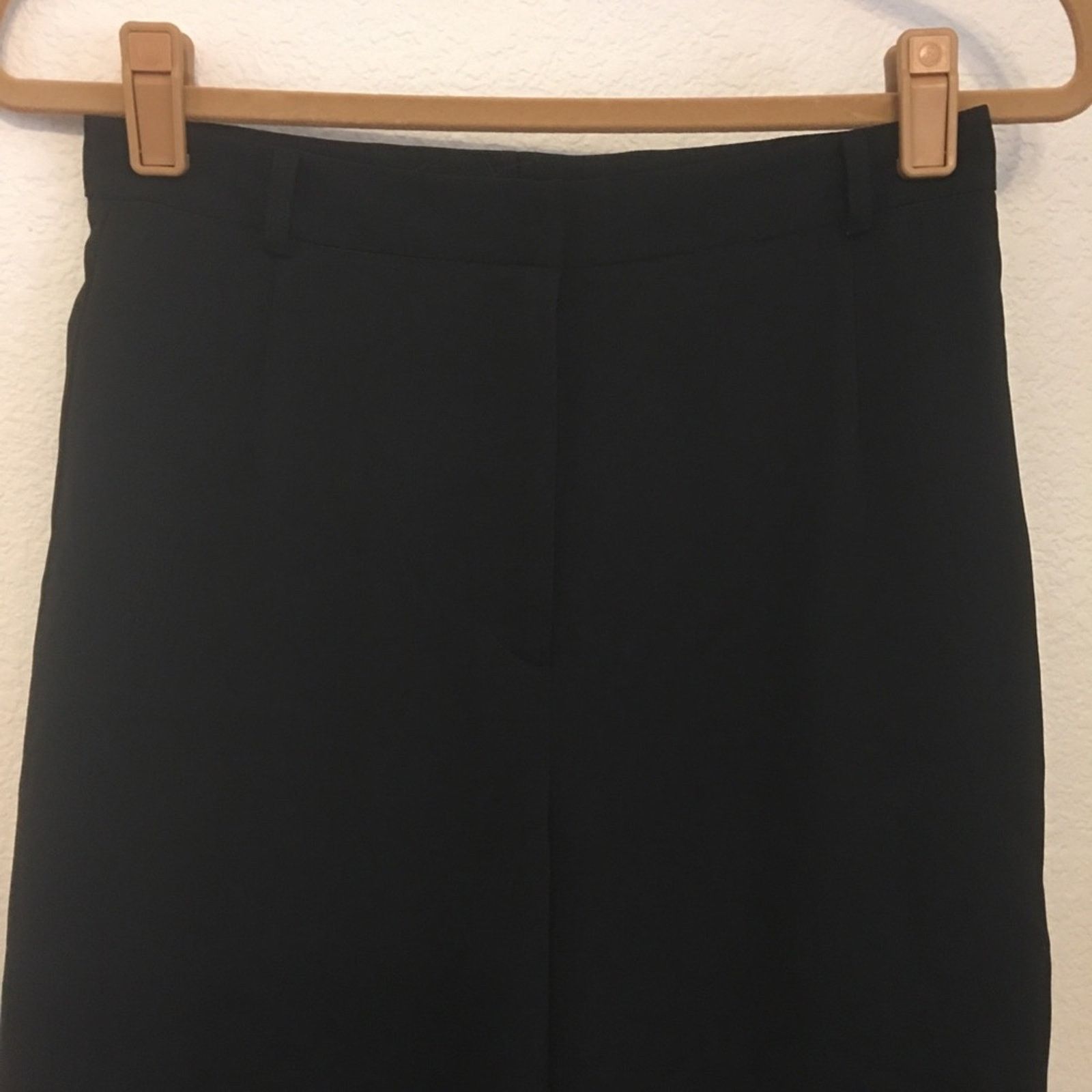 Vintage Yansi Fugel black wide leg cropped pant 12 Size 34" / US 12 / IT 48 - 3 Thumbnail