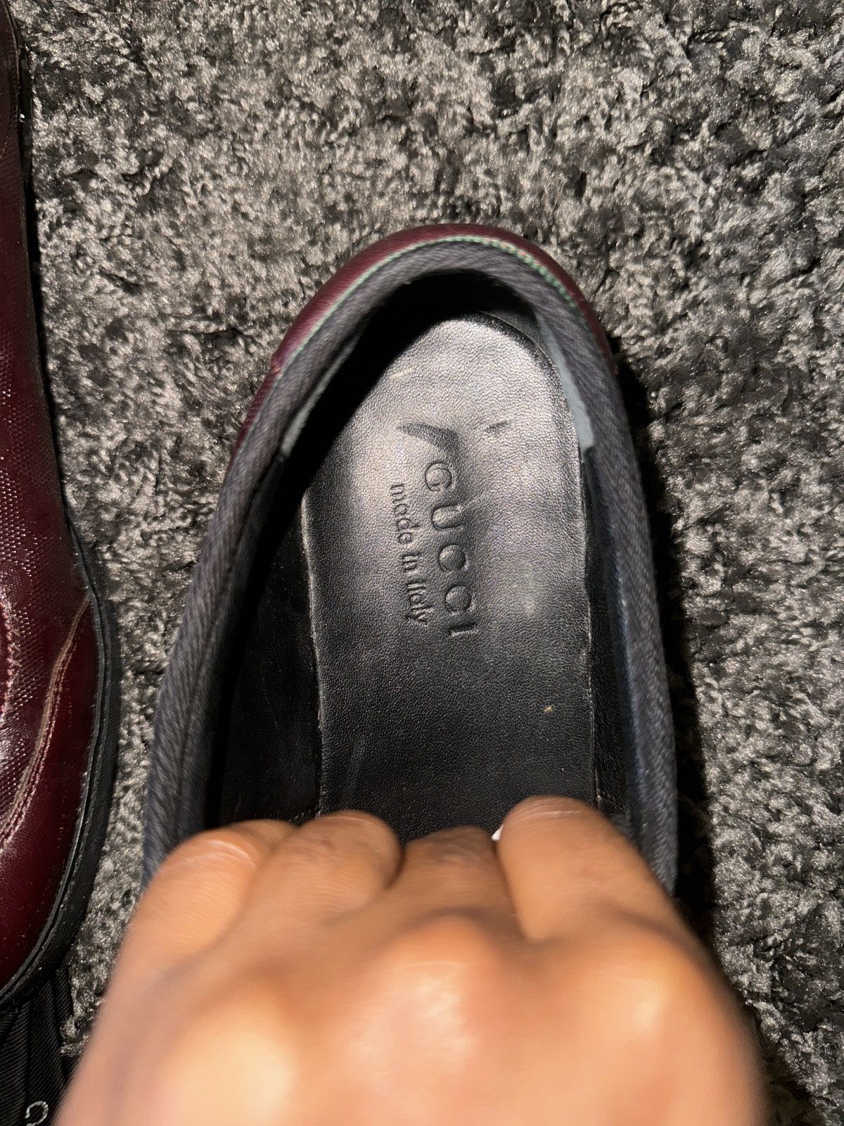Gucci Gucci low burgundy Trainers Size US 9.5 / EU 42-43 - 3 Thumbnail
