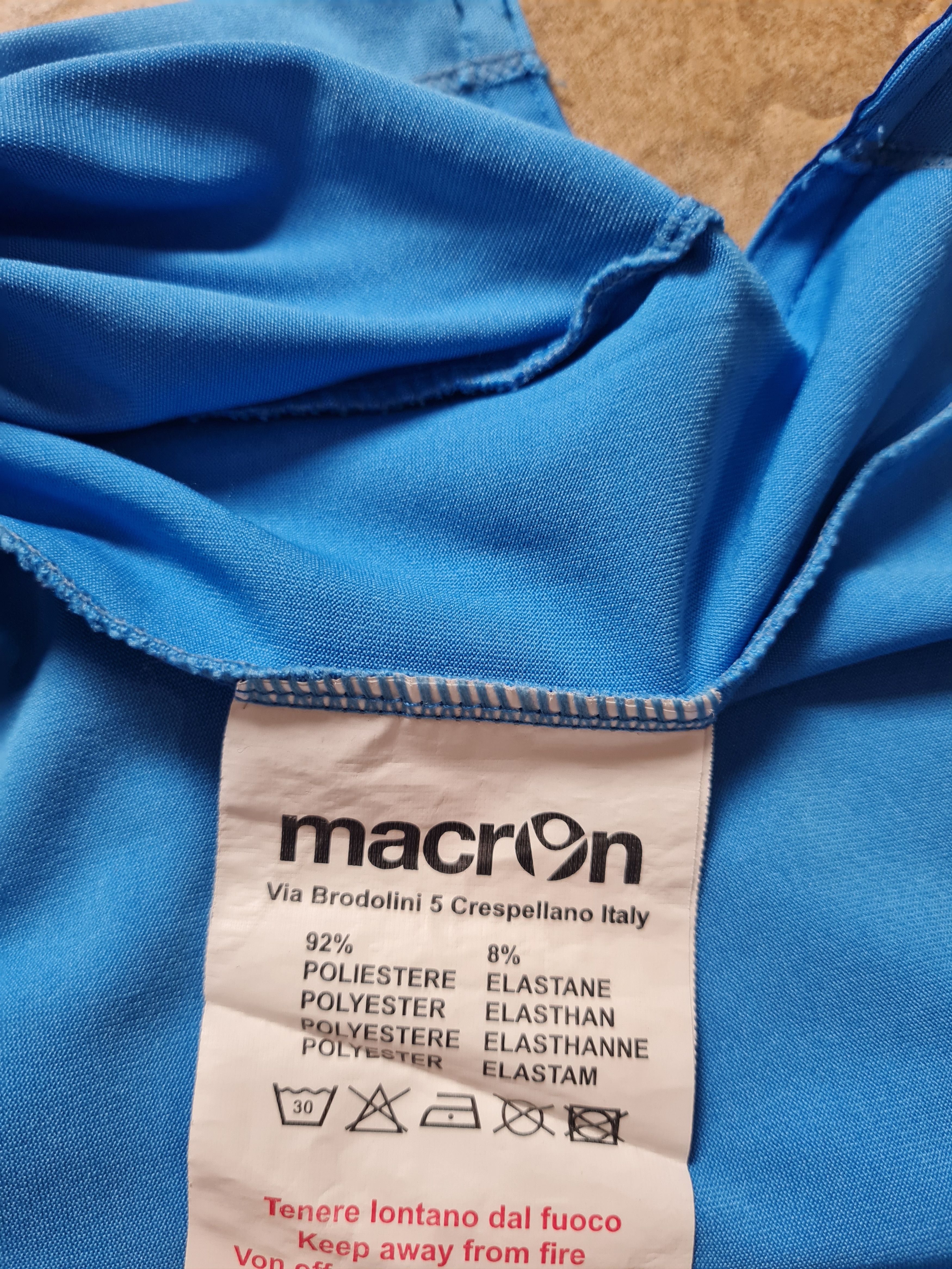 Macron Macron 2013-14 SSC Napoli Soccer Shirt Blue Men's Size S-M Size US S / EU 44-46 / 1 - 19 Thumbnail