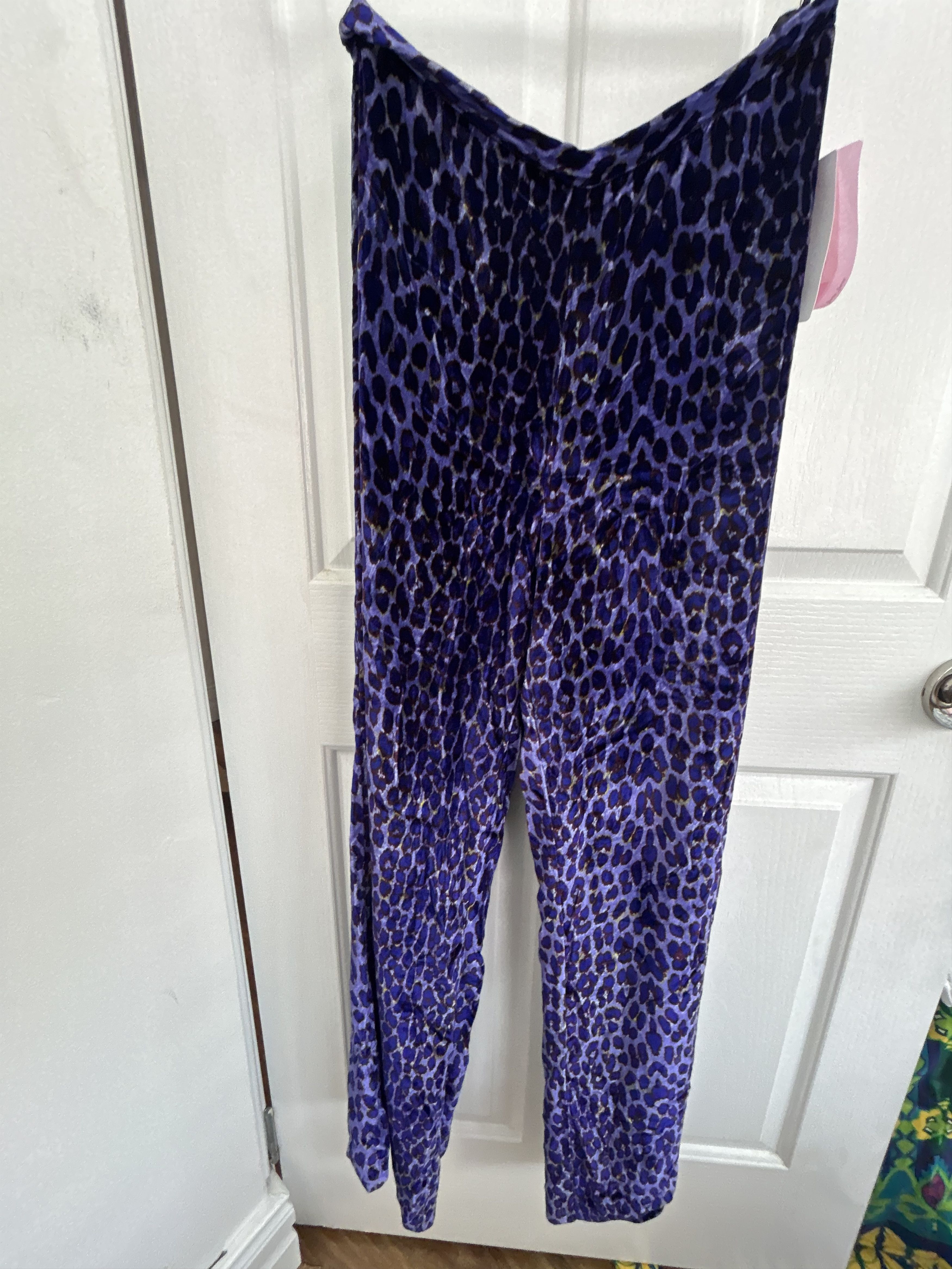 forte_forte Forte Forte animal print velvet wide leg pants Size 28" / US 6 / IT 42 - 2 Thumbnail