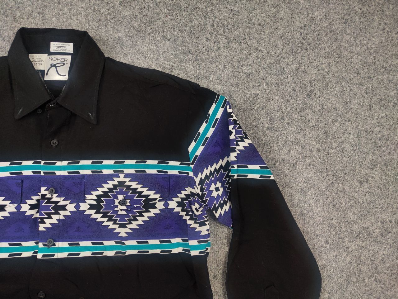 Roper Roper Western Cowboy USA Vintage cotton shirt loose fit Size US M / EU 48-50 / 2 - 3 Thumbnail