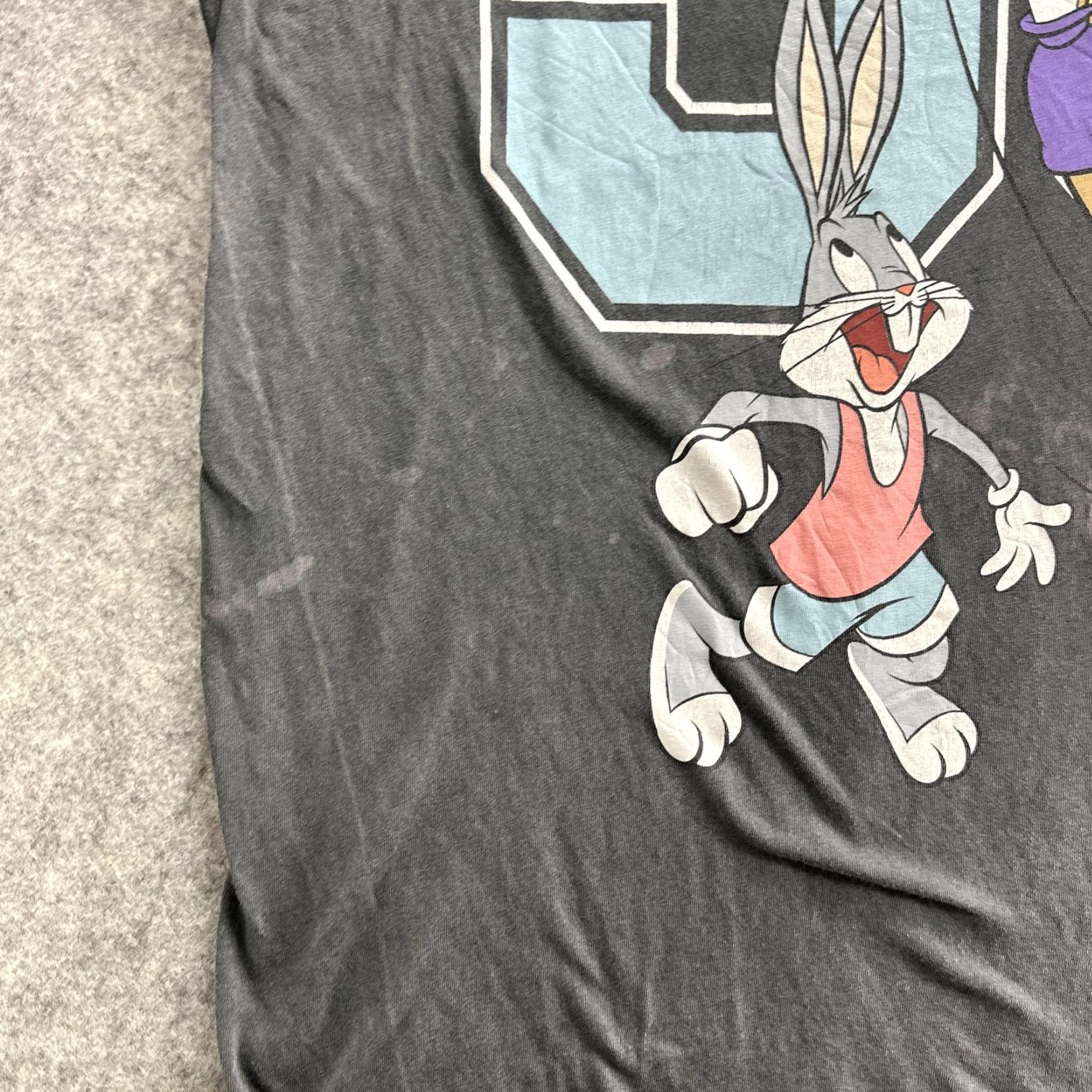 H&M Looney Tunes Tee Mens Medium Black Bugs Bunny Lola Bunny Basketball Tokyo H&M Divided Graphic Print Shirt Size US M / EU 48-50 / 2 - 5 Thumbnail