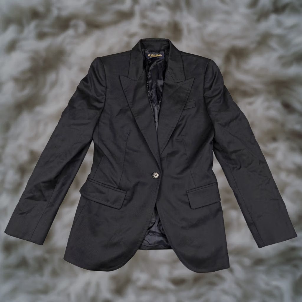 Brooks Brothers Brooks Brothers Blazer Womens 4 Black Wool One Button Lined Suit Jacket Workwear Size S / US 4 / IT 40 - 1 Thumbnail