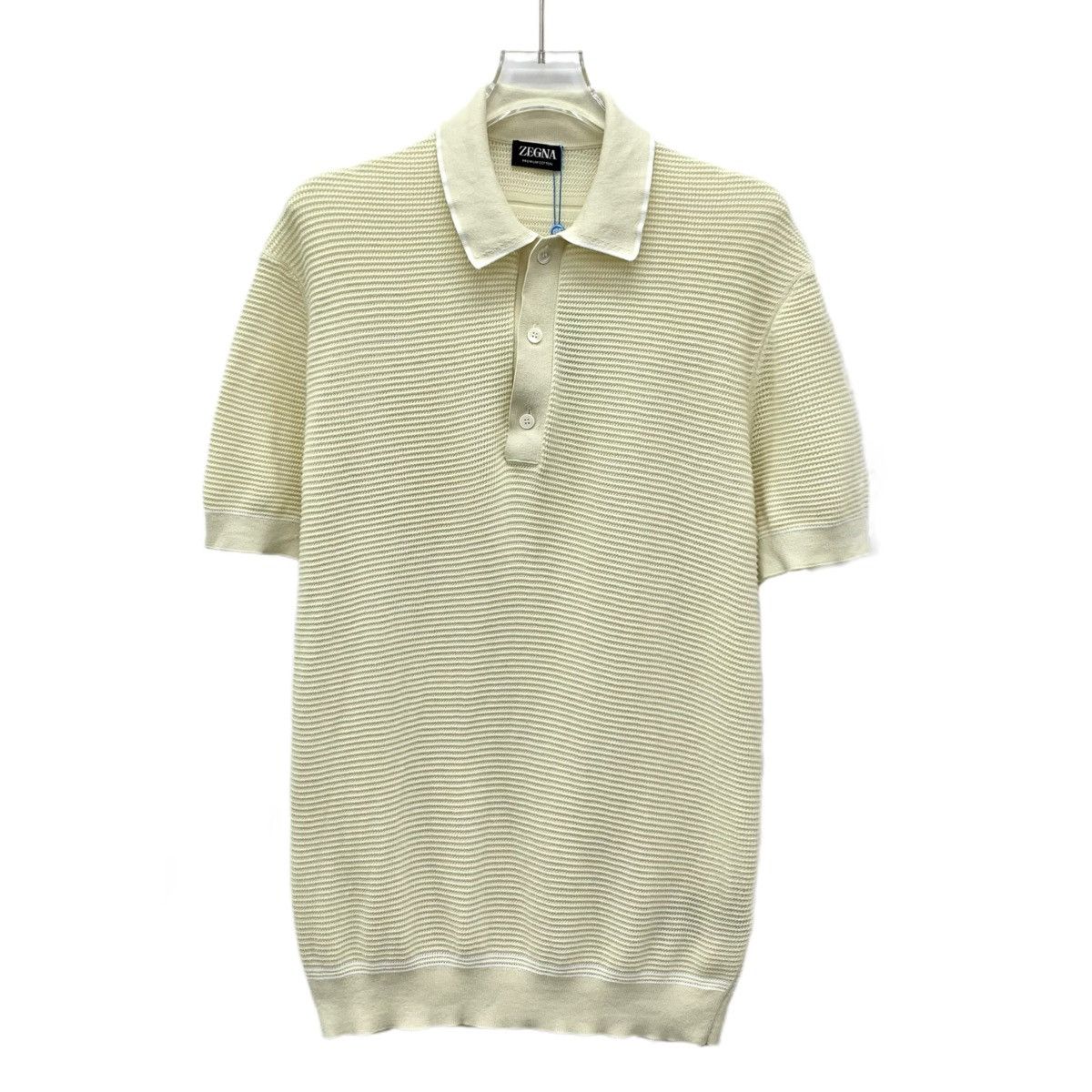 Z Zegna Zegna Single-breasted Short Sleeve Knit Polo Shirt K26WX Size US S / EU 44-46 / 1 - 1 Thumbnail