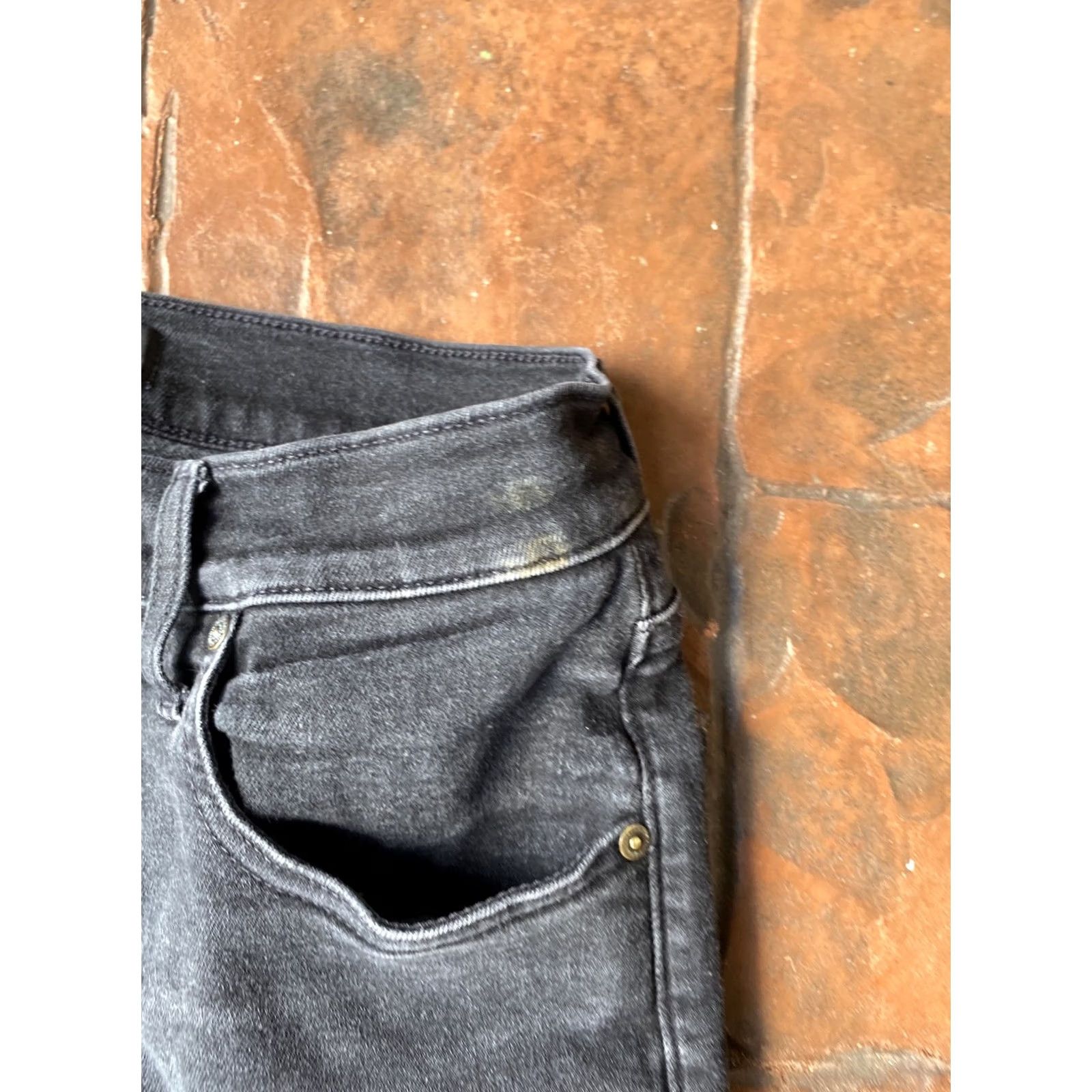 7 For All Mankind 7 For All Mankind Paxtyn Skinny Slim Leg Jeans Men 30x32 Black Mid-Rise Distressed Jeans Size US 30 / EU 46 - 7 Thumbnail
