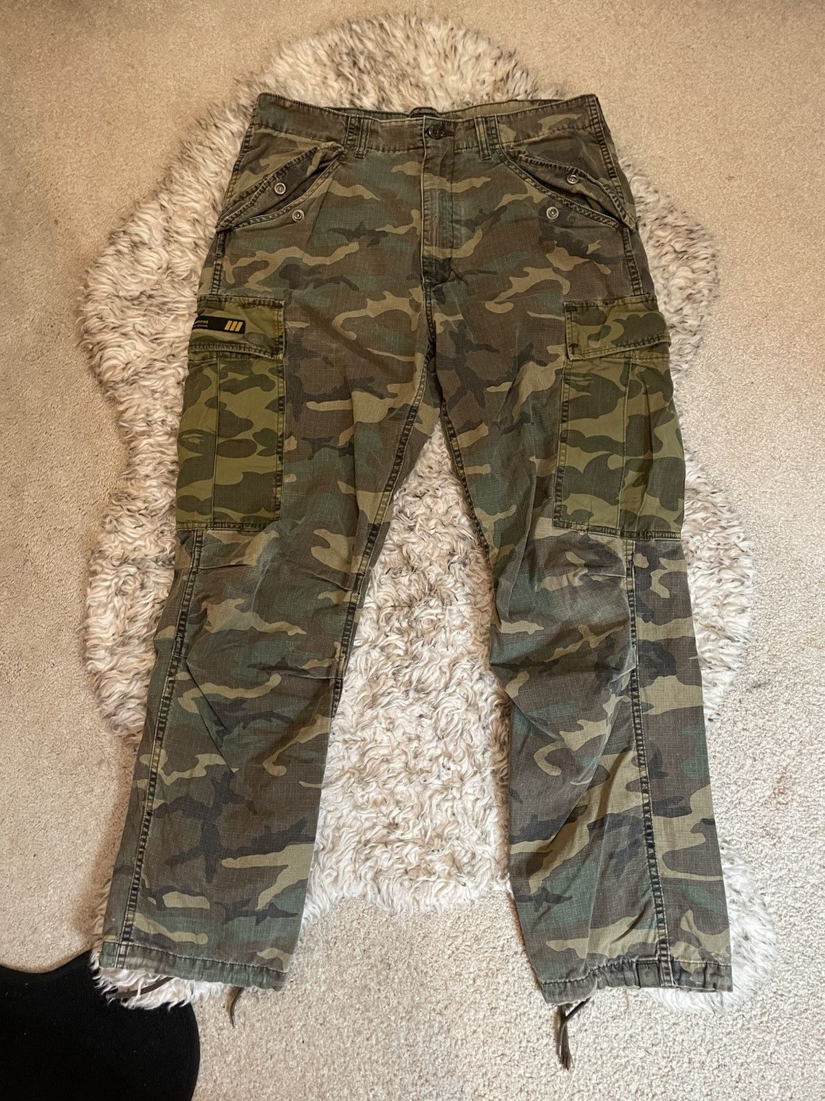 【激レア】05SS WTAPS × A BATHING APE Camo VTG 90s BAPE A BATHING APE OG CAMO WINDBREAKER JACKET SIZE M