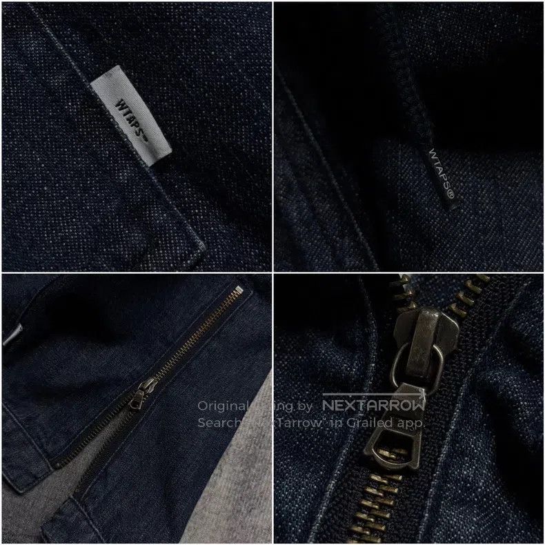 Wtaps Wtaps Half zip hooded denim jacket Size US M / EU 48-50 / 2 - 6 Thumbnail