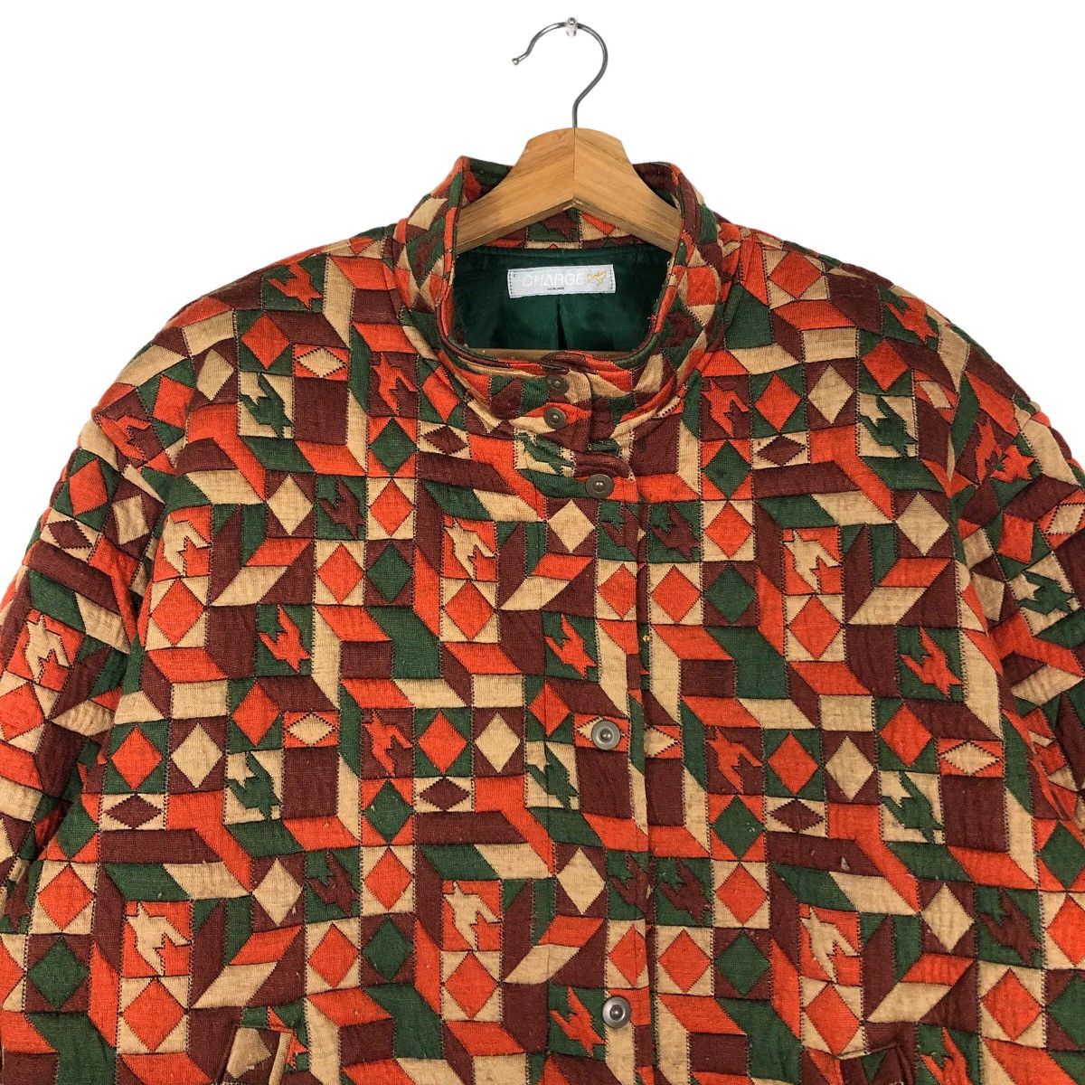 Japanese Brand 🔥90’s Bomber Jacket Quilted Tartan Design Charger Japan Size US M / EU 48-50 / 2 - 3 Thumbnail