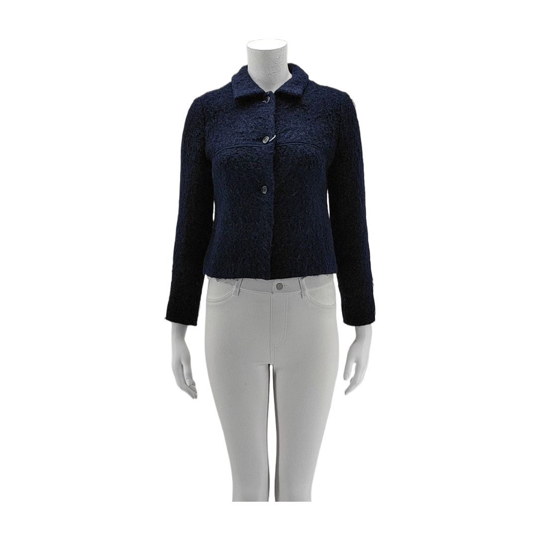 Balenciaga Balenciaga Blue Wool Jacket Size 40 Size S / US 4 / IT 40 - 1 Thumbnail