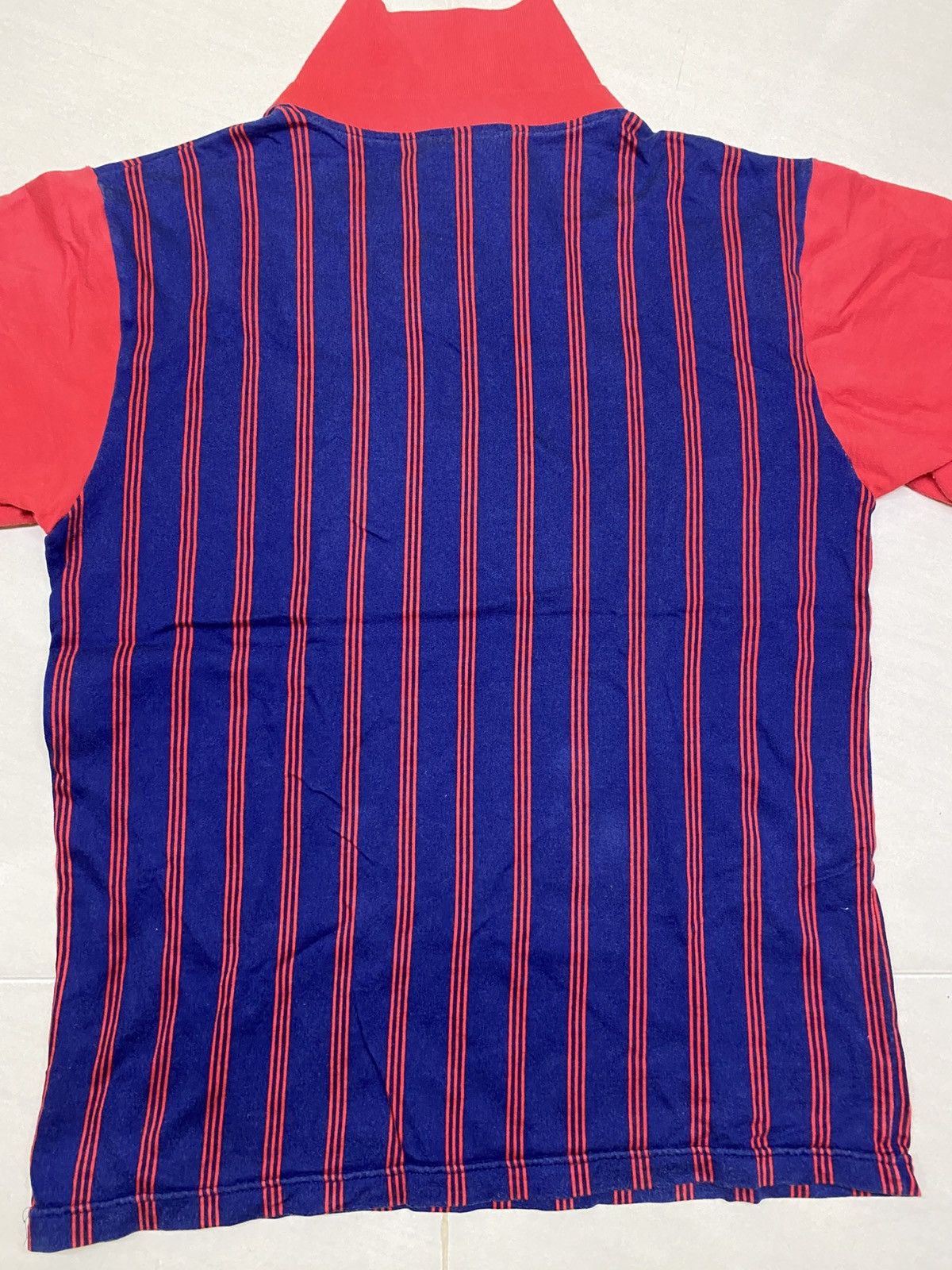 Adidas Adidas Vintage Striped Polo Tee Size US M / EU 48-50 / 2 - 8 Thumbnail