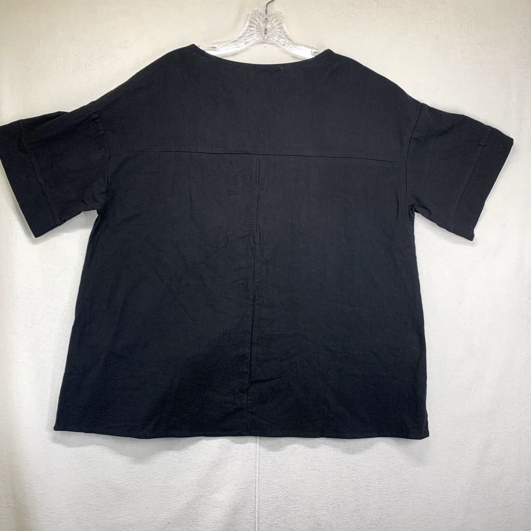 Vintage Vintage Zanzea Women's Tunic Top Short Sleeve Black Floral Embroidered Butterfly Bohemian 2XL Size XXL / US 16-18 / IT 52-54 - 3 Thumbnail