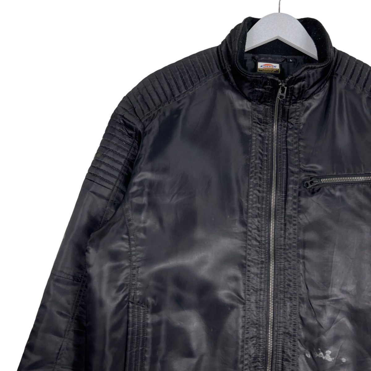 Dickies 🔥 DIEKIES BLACK MOTO JACKET Size US L / EU 52-54 / 3 - 7 Thumbnail
