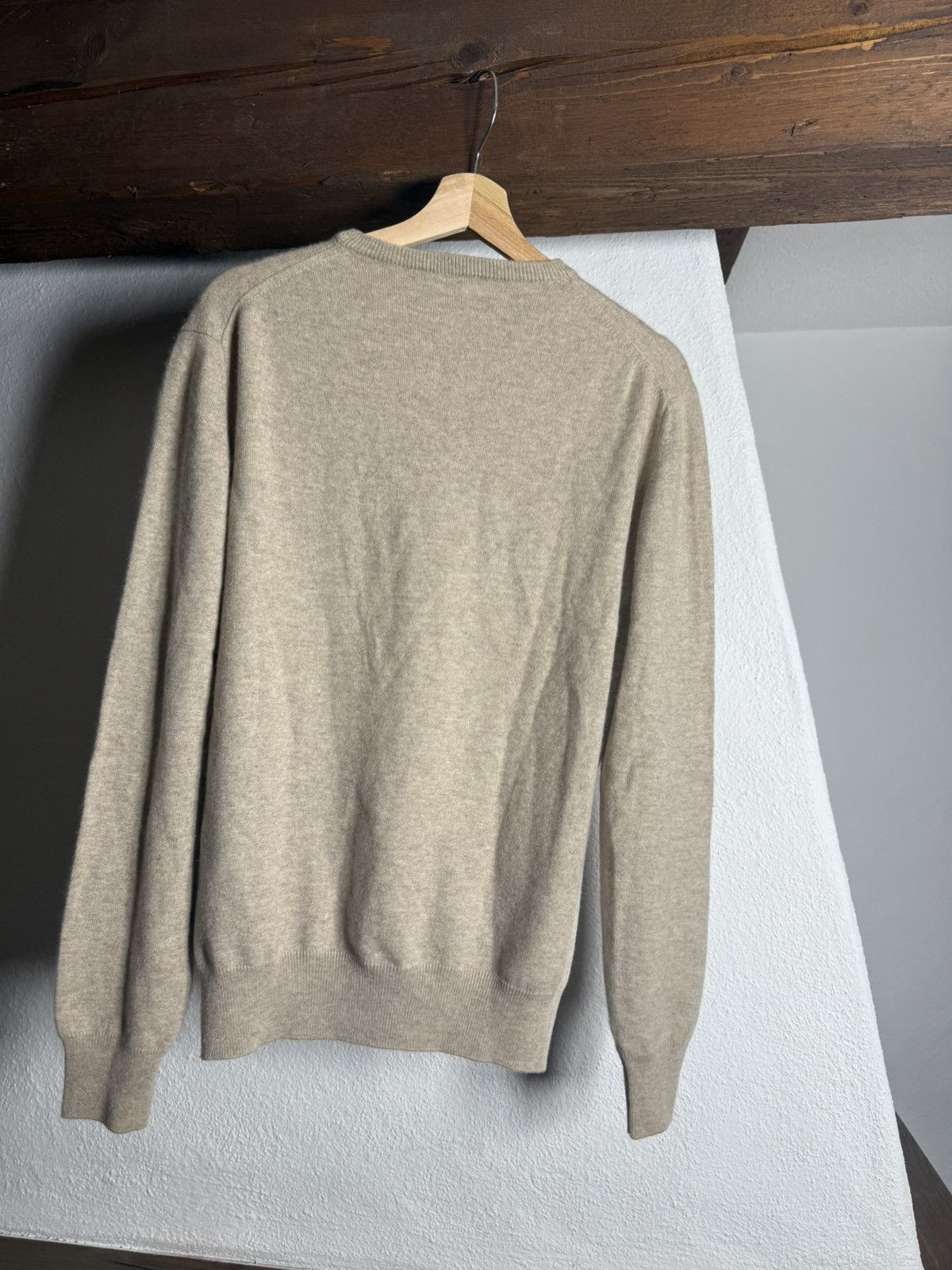 Loro Piana Loro Piana 100% Cashmere Sweater Beige Oatmeal Knit Size 50 Size US L / EU 52-54 / 3 - 5 Thumbnail