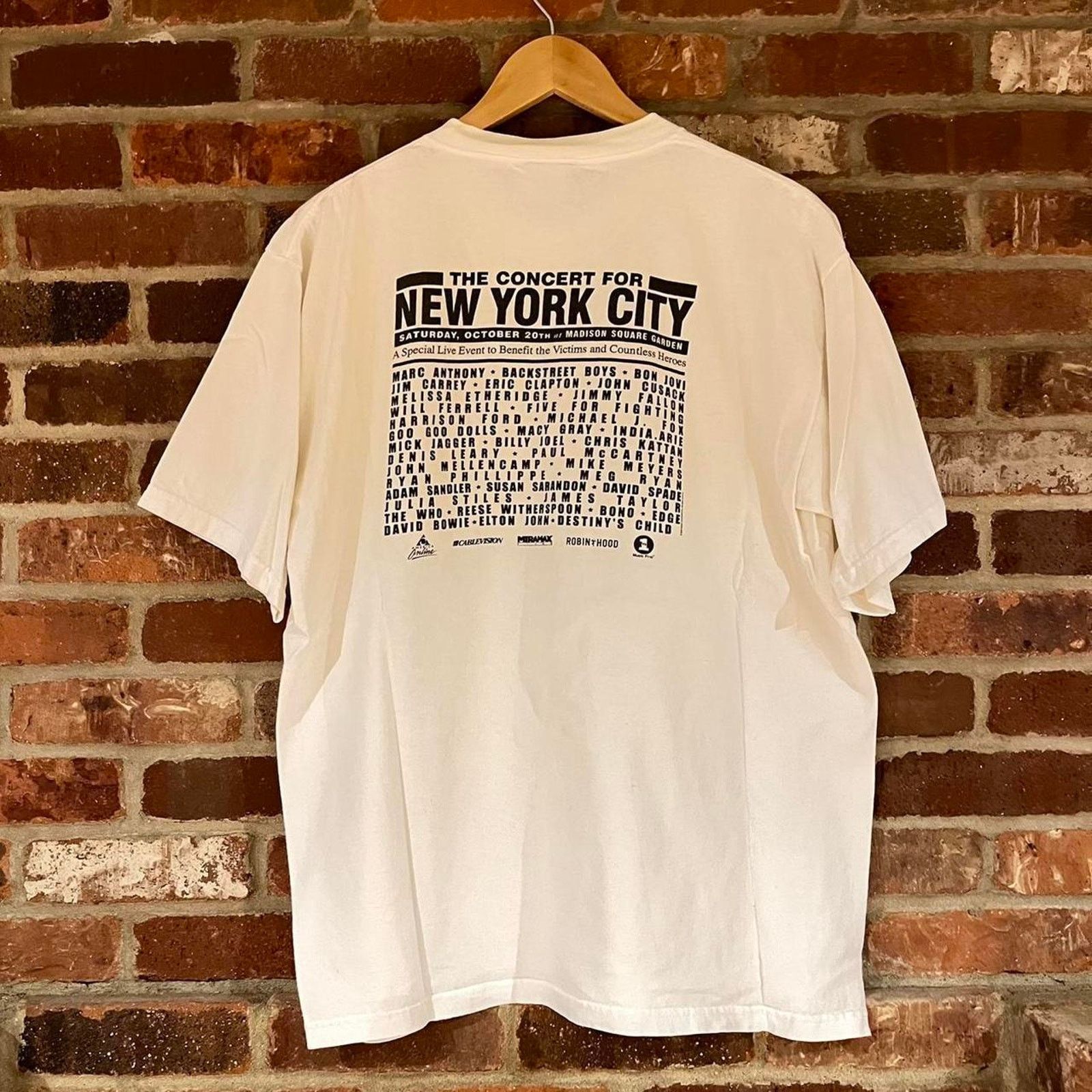 All Sport Vintage 2001 the New York City Concert T-Shirt White Large Size US L / EU 52-54 / 3 - 1 Thumbnail