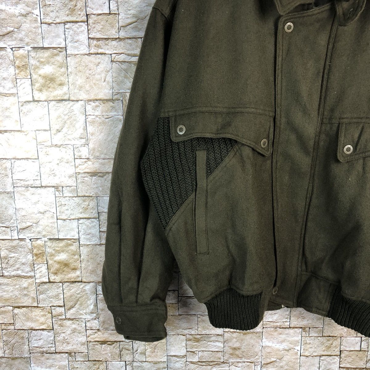 Japanese Brand Simple Life Green Bombers Jacket #A883 Size US S / EU 44-46 / 1 - 7 Thumbnail