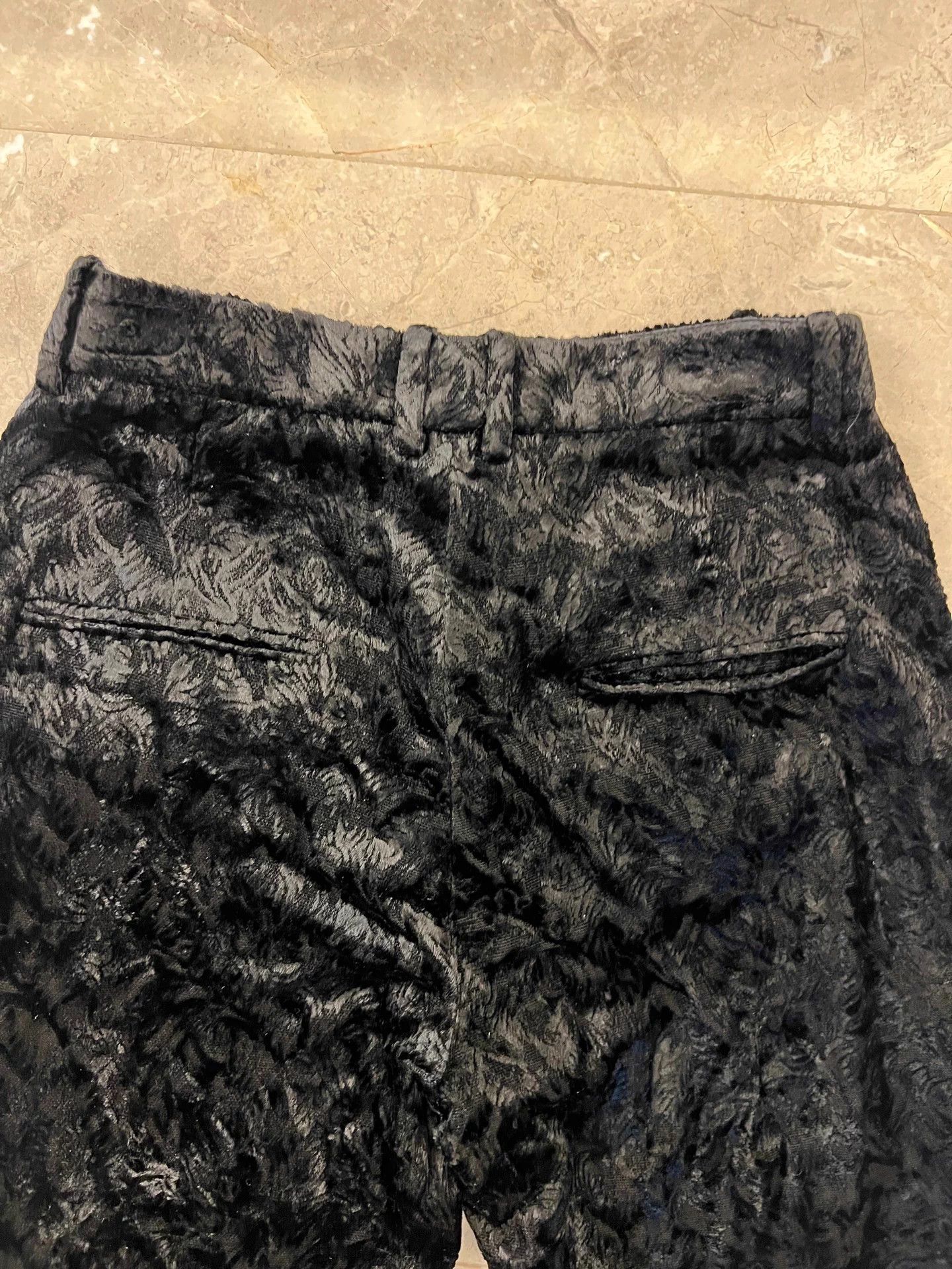 Saint Laurent Paris SLP Leopard Jacquard Bootcut Velvet Flared Pants Size 25" / US 0 / IT 36 - 5 Thumbnail