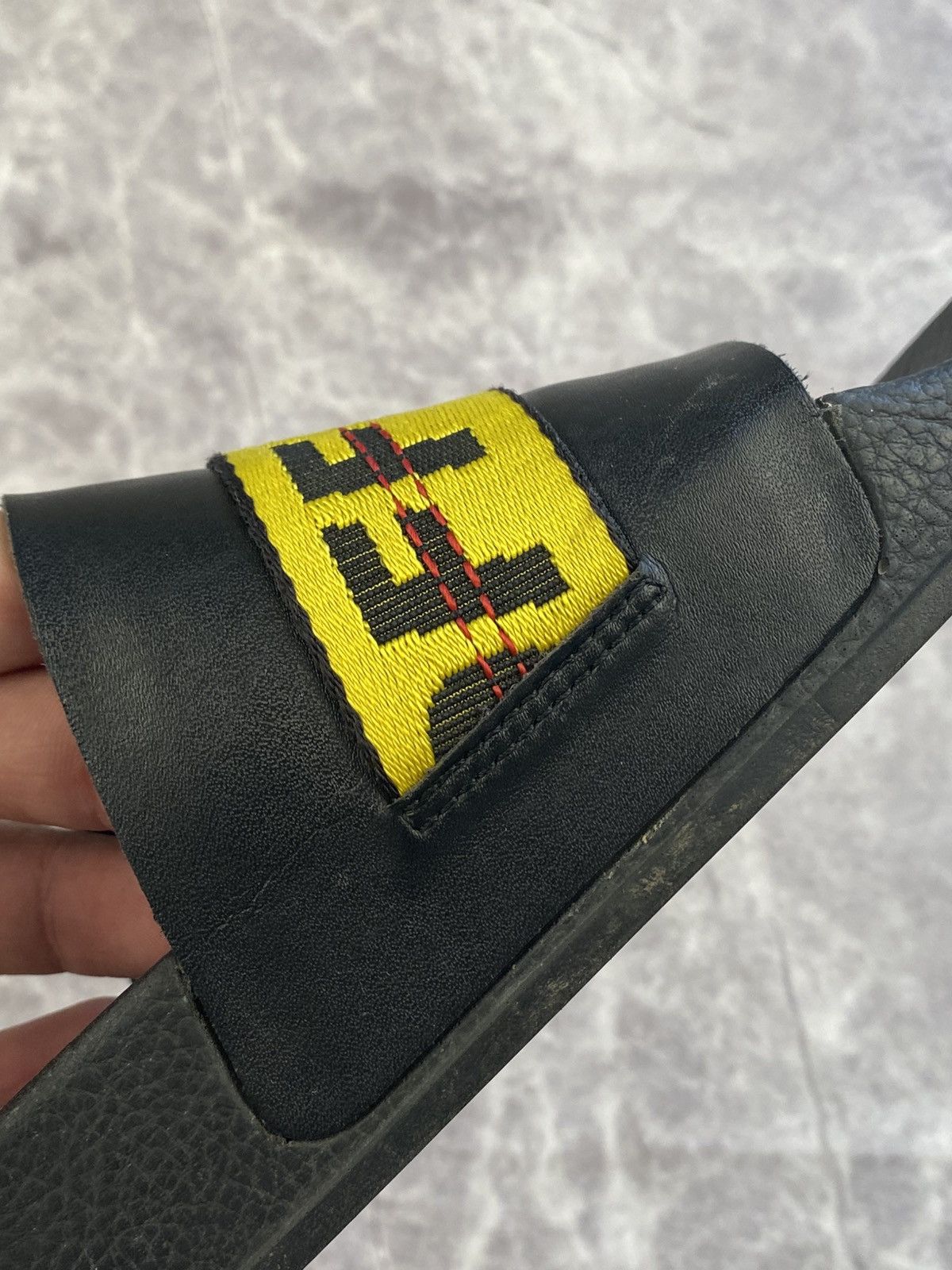 Off-White Off White Belted Stripes Slides Size: 44 Size US 11 / EU 44 - 6 Thumbnail