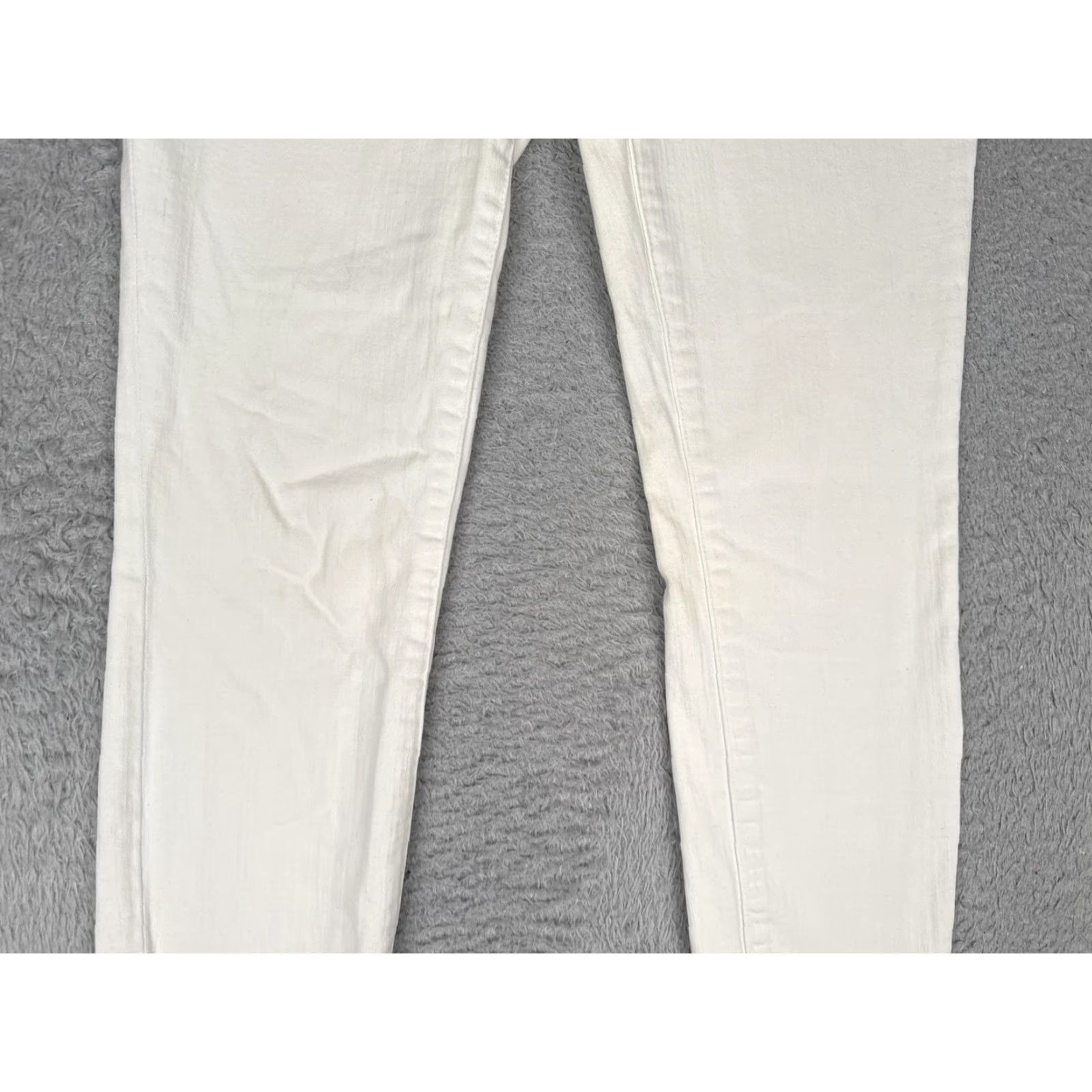 Madewell Madewell Jeans Womens 25x28 White High Riser Skinny High Rise Stretch Denim Size 42" / US 20 - 3 Thumbnail