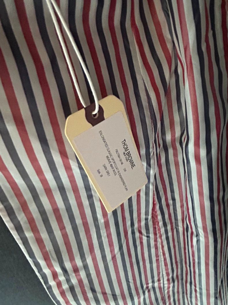 Thom Browne Thom Browne A long dark four-striped wool suit Size 38S - 7 Thumbnail