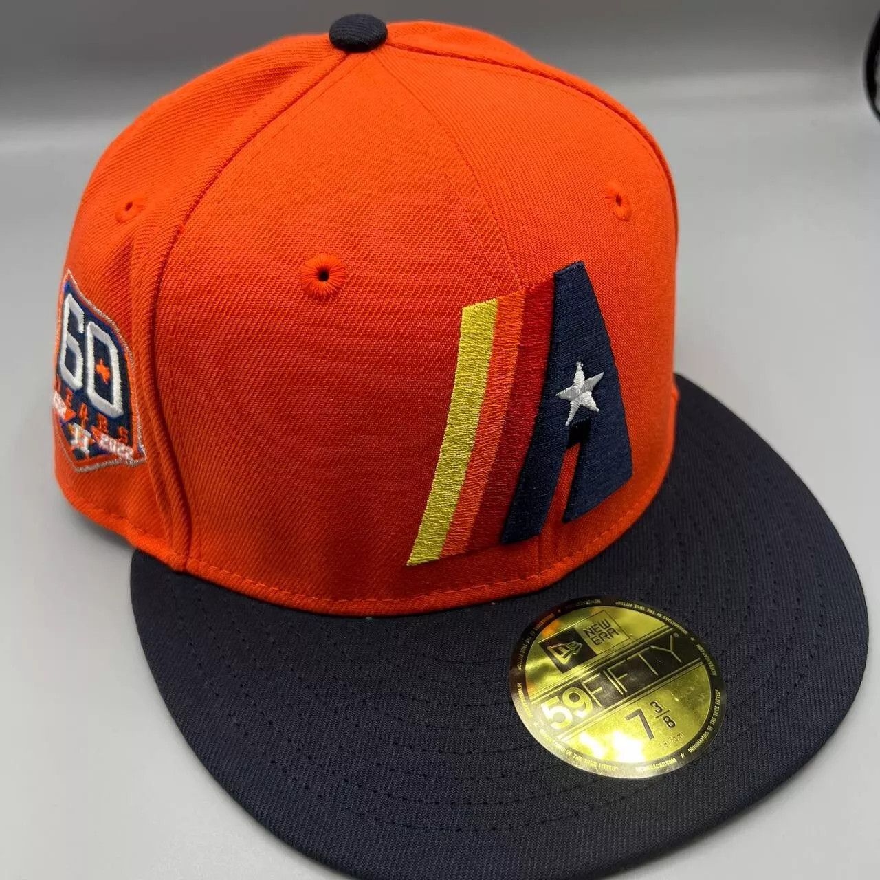 New Era Houston Astros Hat Men 7 3/8 59Fifty New Era Fitted Cap New Size ONE SIZE - 1 Thumbnail