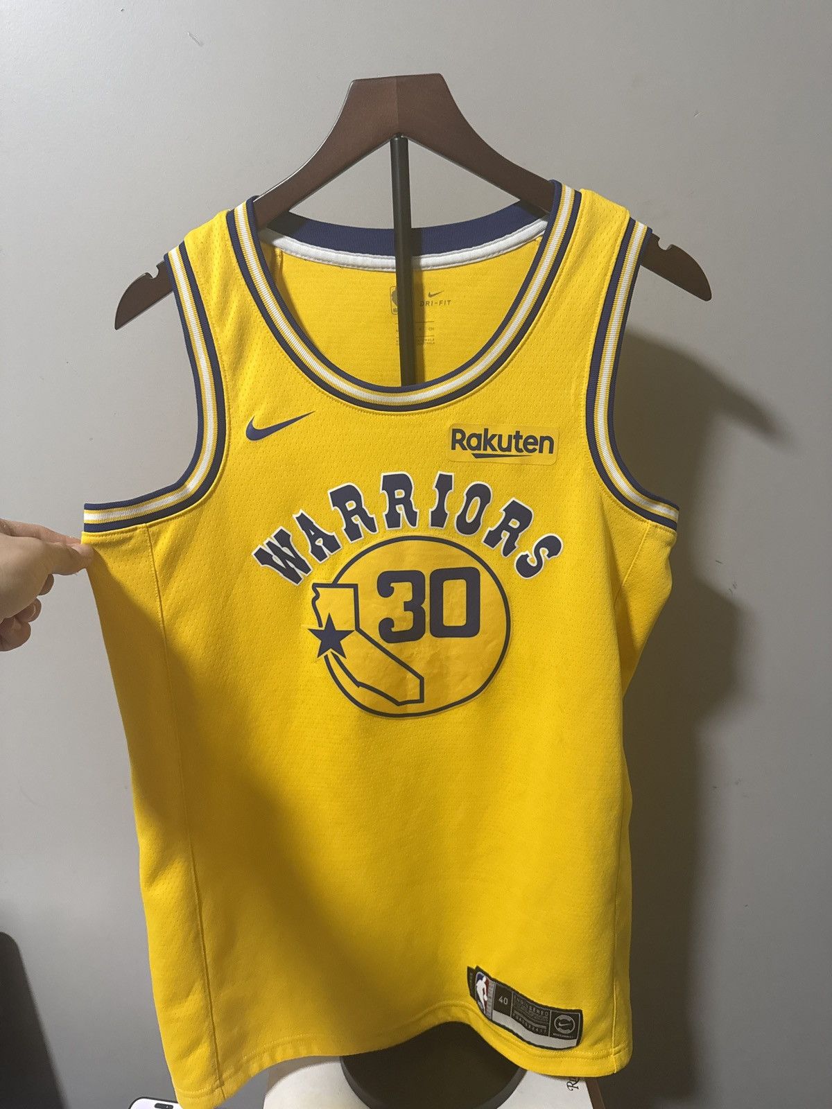 Nike Retro Golden State Warriors Jersey Size US S / EU 44-46 / 1 - 1 Thumbnail