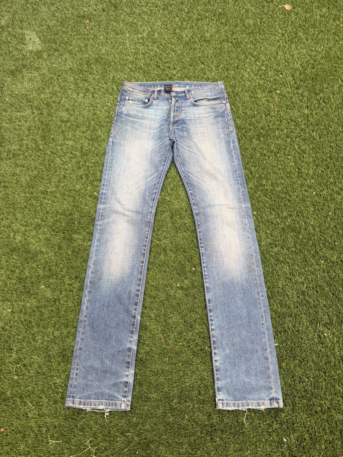 Dior Dior Homme MII AW05/06 Runway Dust Wash Damaged Jeans | Grailed