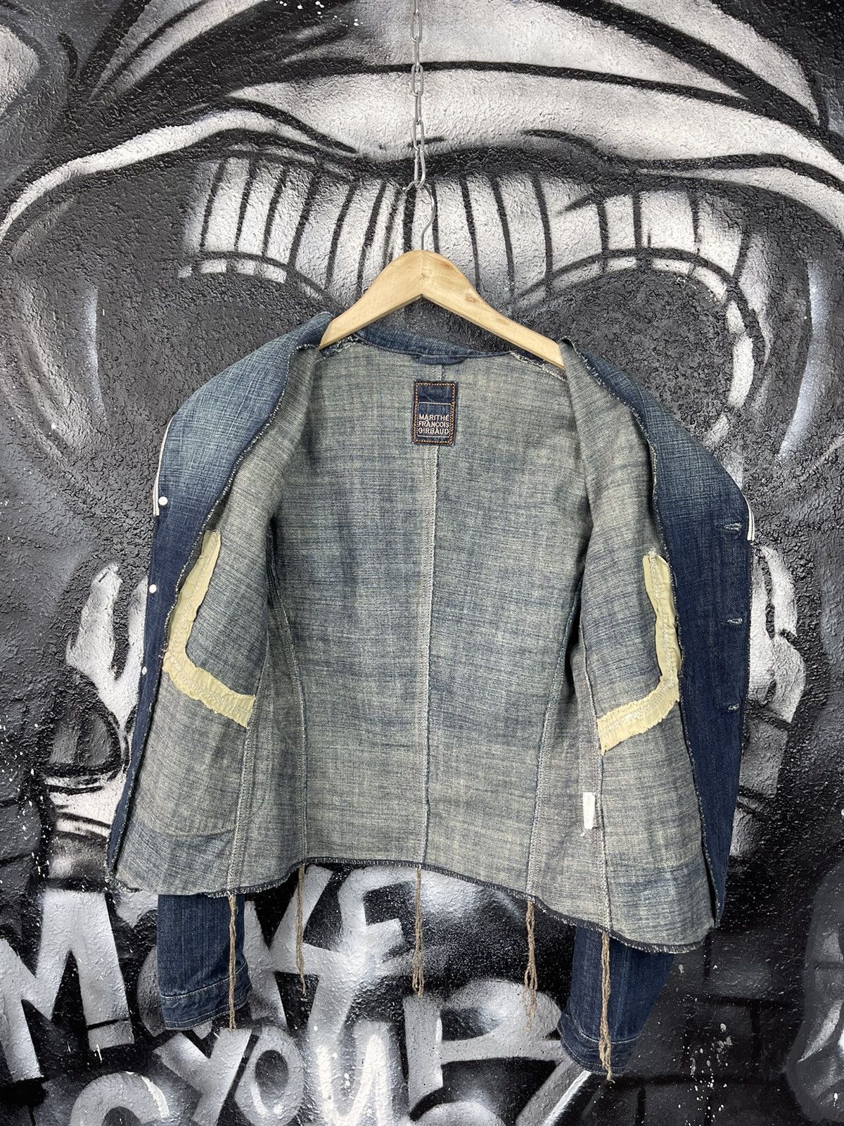 Marithe + Francois Girbaud Marithe Francois Girbaud Designed Denim Blazer Jacket Size M / US 6-8 / IT 42-44 - 10 Thumbnail