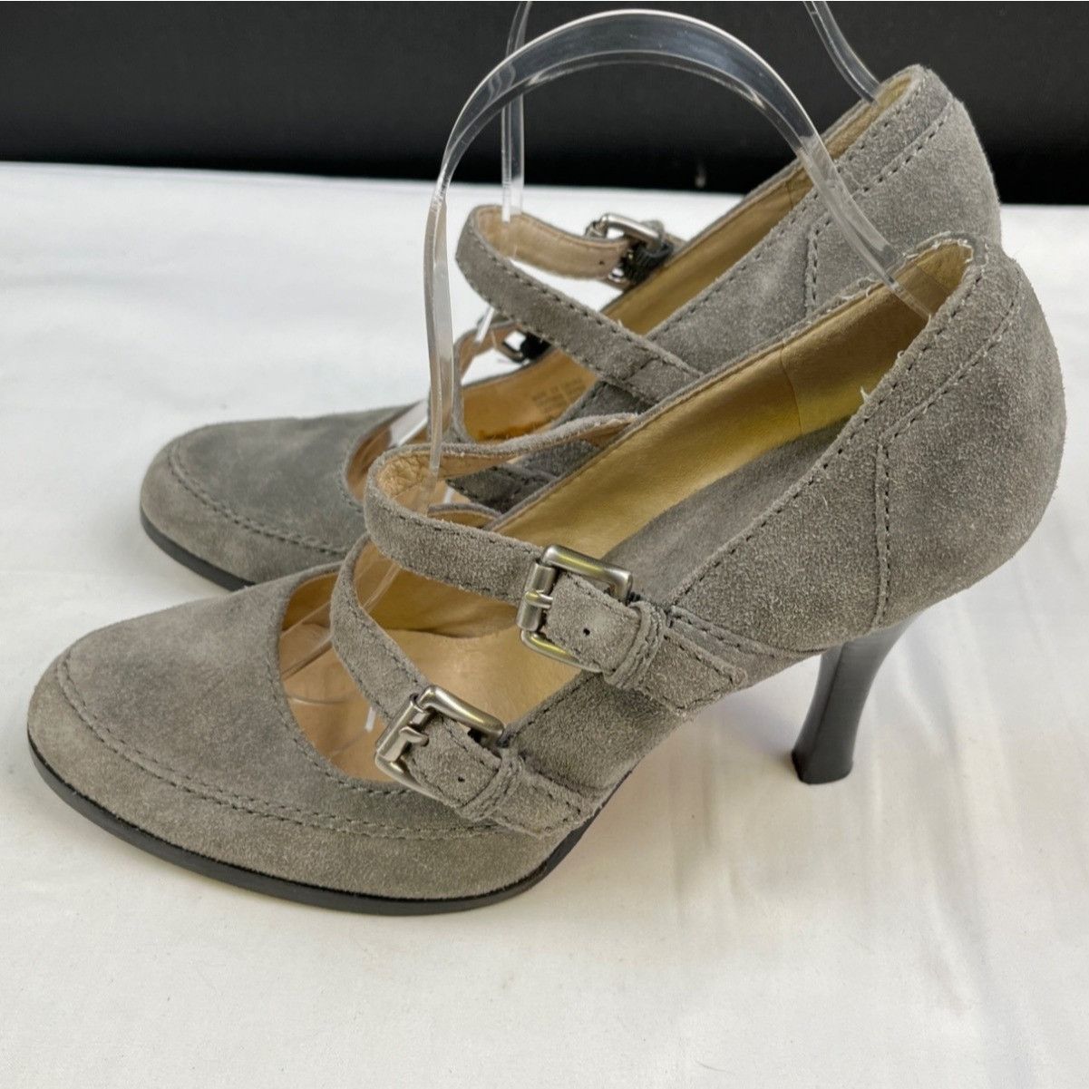 Michael Kors Michael Kors Women's Grey Leather Shoes/Heels Sz 9M SKU 4310 Size US 9 / IT 39 - 4 Thumbnail