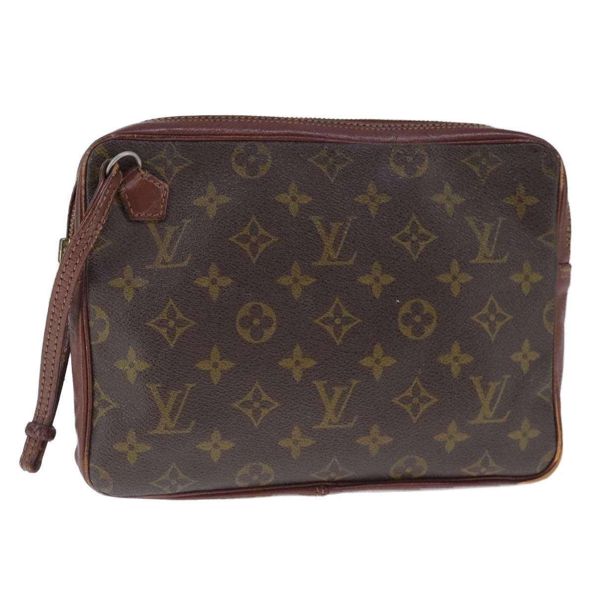 LOUIS VUITTON Monogram Pochette Sports Clutch Bag LV Auth